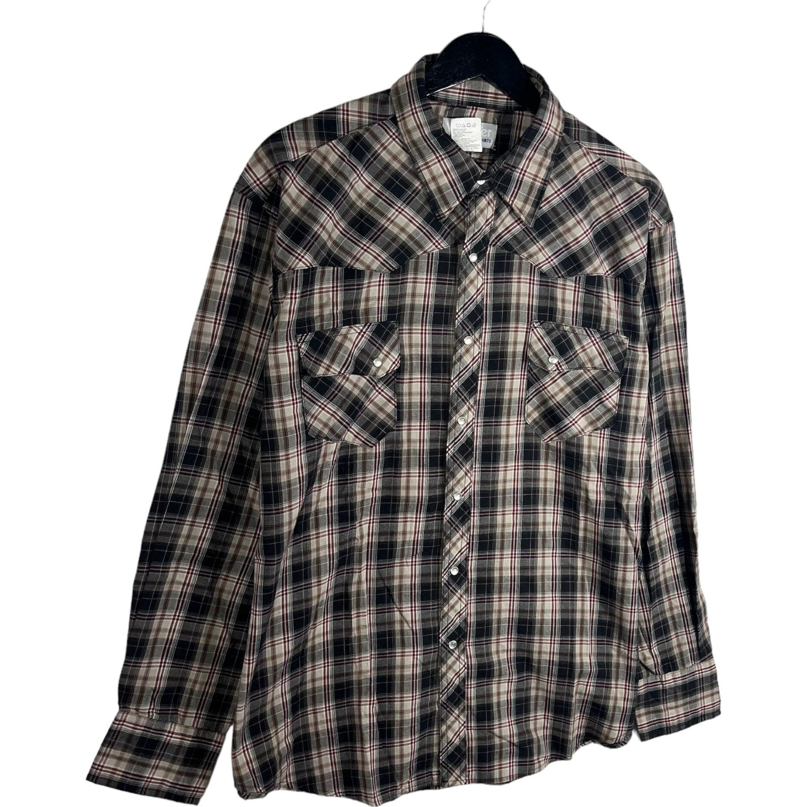 Collection of Wrangler Wrancher Long Sleeve Flannel in a gallery layout