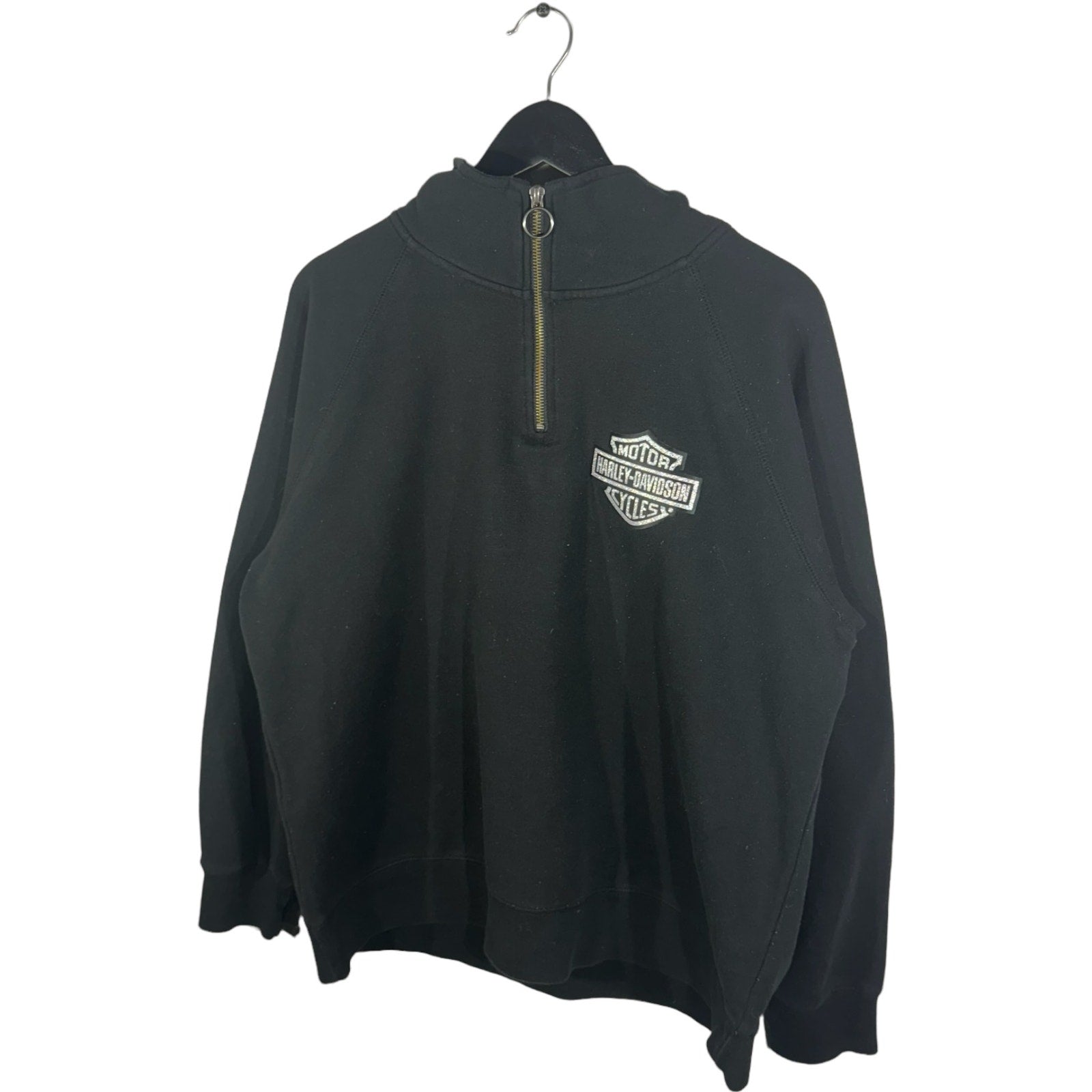 Collection of Harley Davidson Wisconsin 1/4 Zip Sweatshirt in a gallery layout