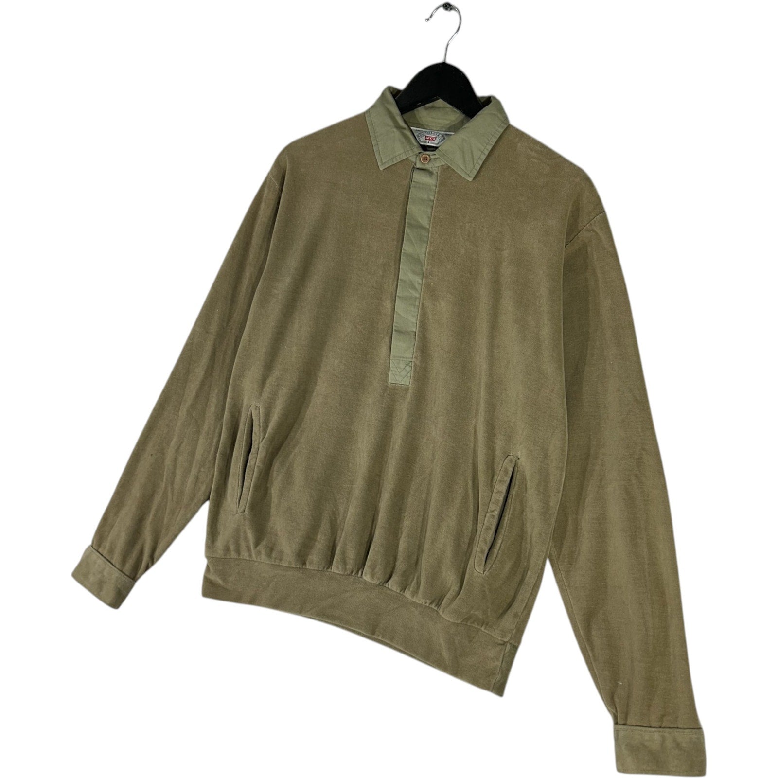 Collection of Vintage Levi's Long Sleeve Polo in a gallery layout