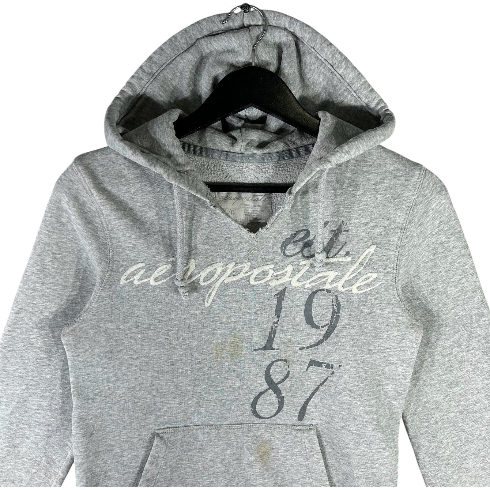 Collection of Women's Aeropostale Spellout Hoodie in a gallery layout