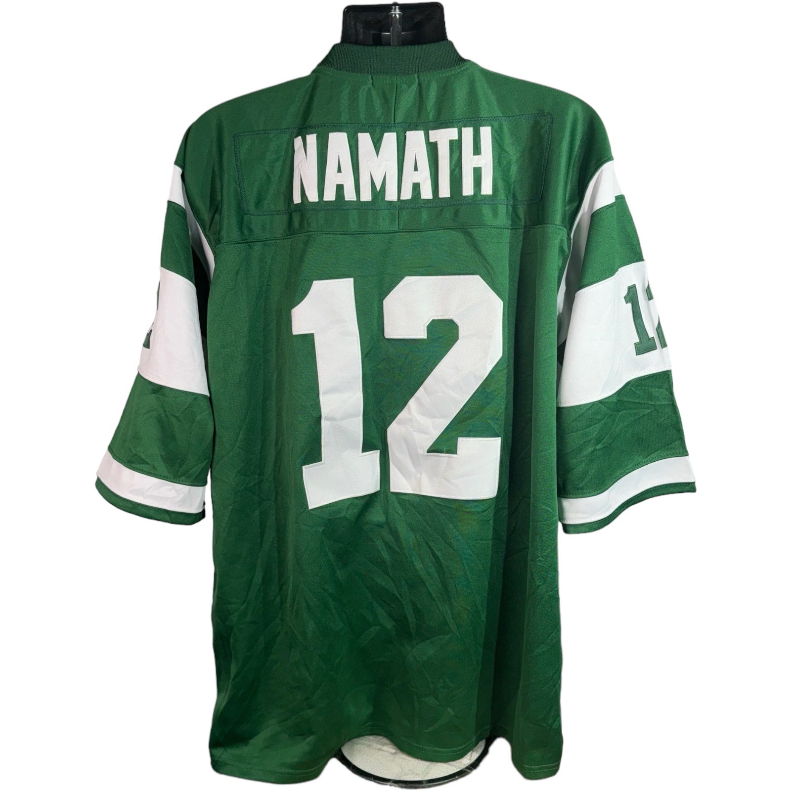 Collection of Mitchell & Ness New York Jets #12 Joe Namath Jersey in a gallery layout