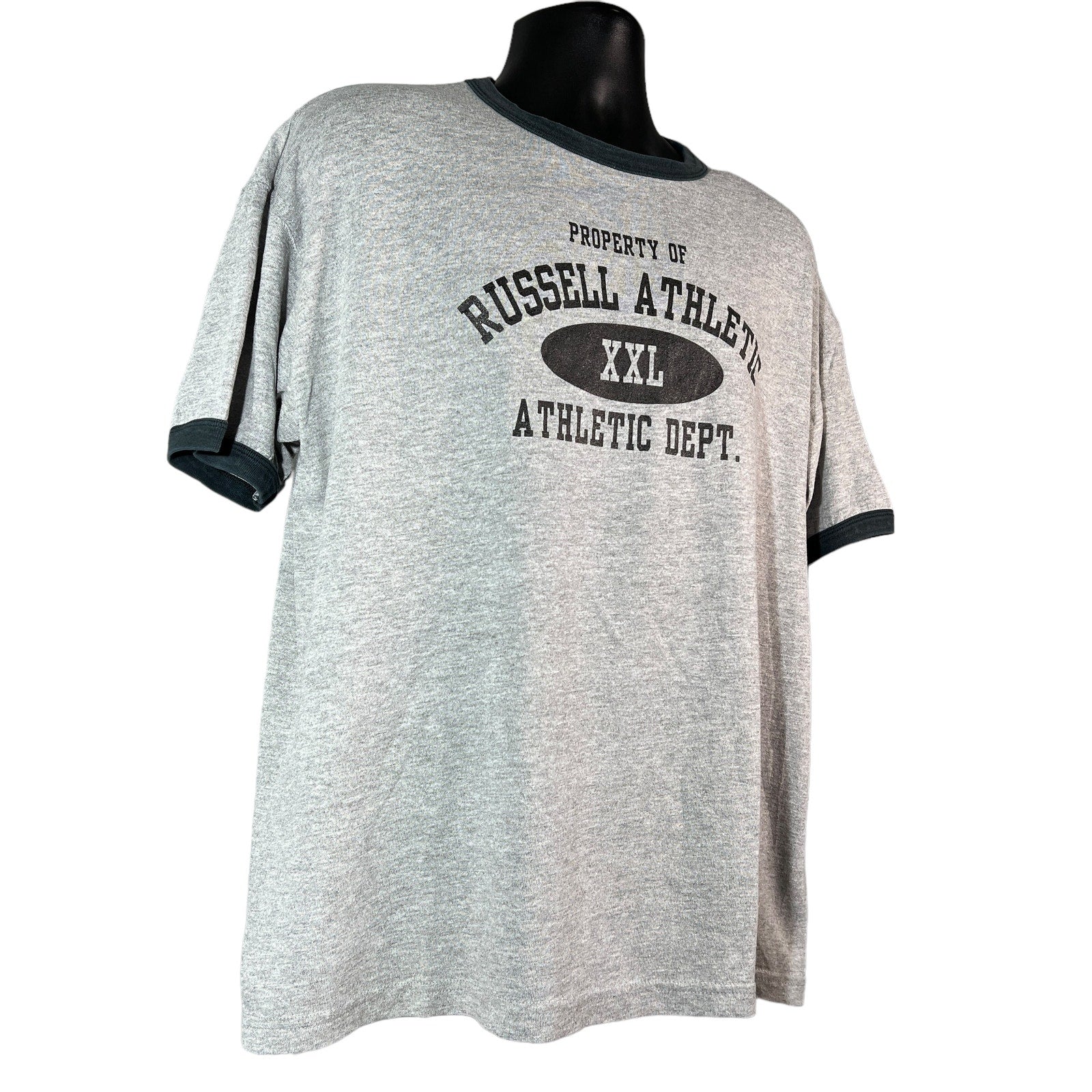 Collection of Vintage Russell Athletics Logo Tee in a gallery layout