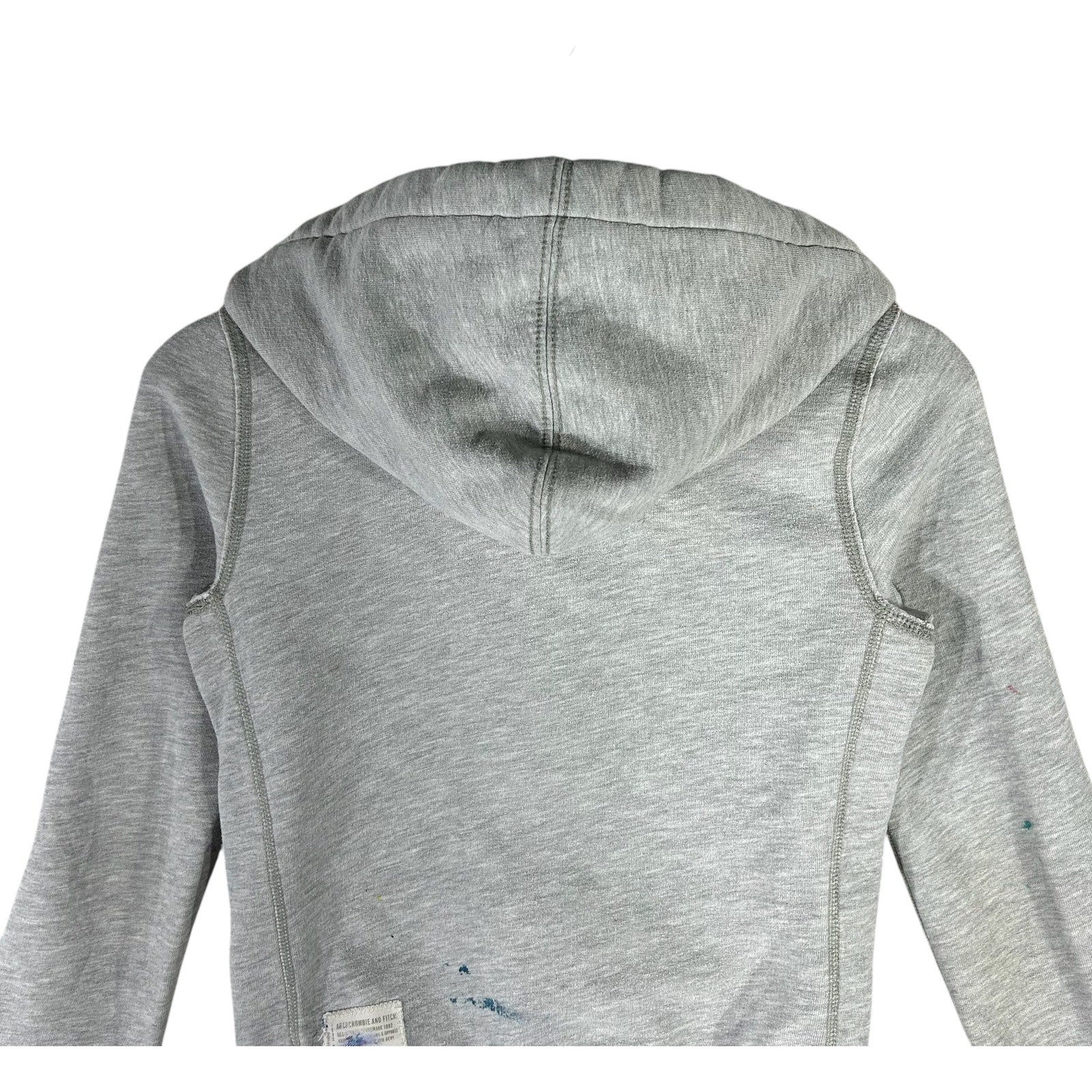 Collection of Women's Abercrombie & Fitch Spellout Logo Full Zip Hoodie in a gallery layout