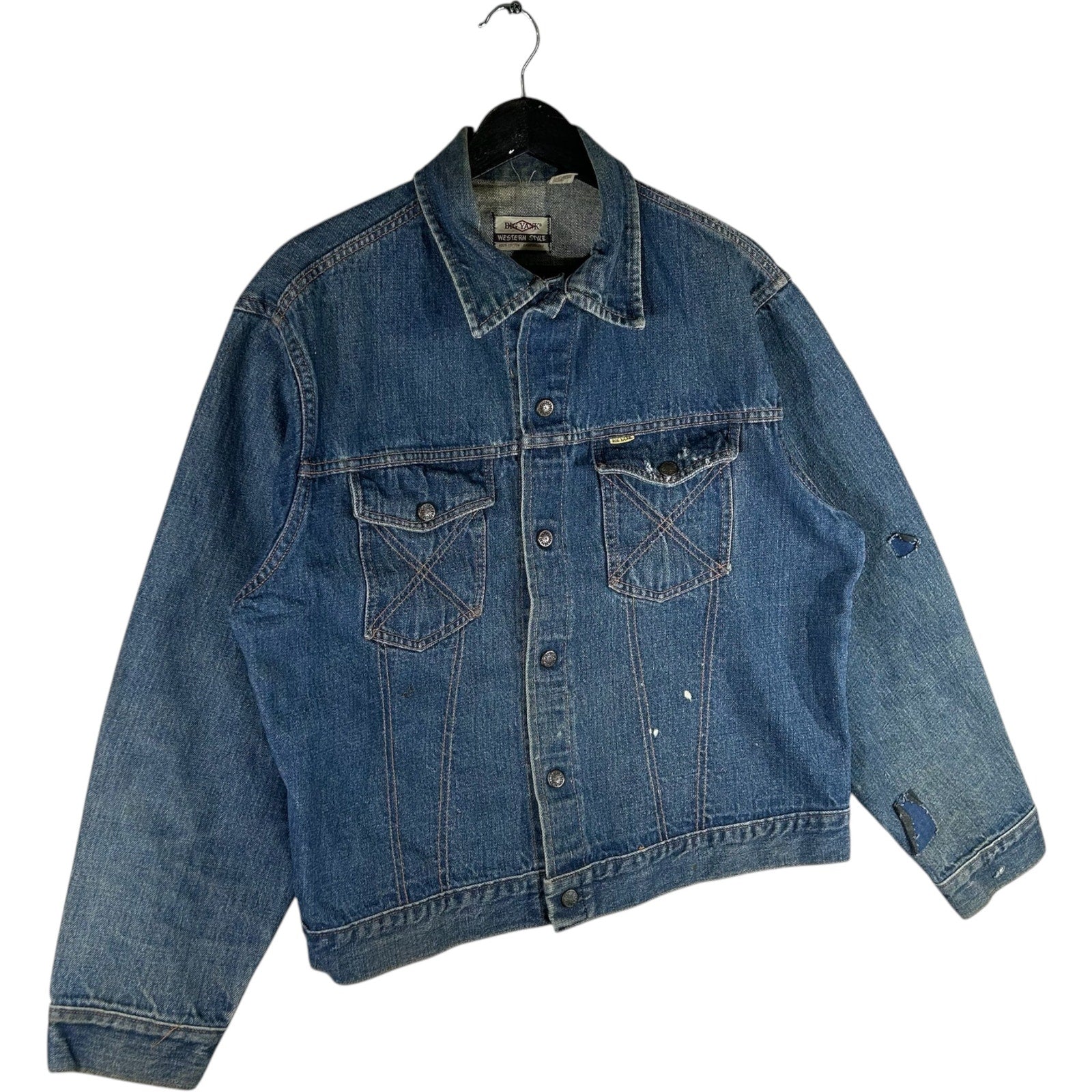 Collection of Vintage Big Yank Western Style Denim Jacket in a gallery layout