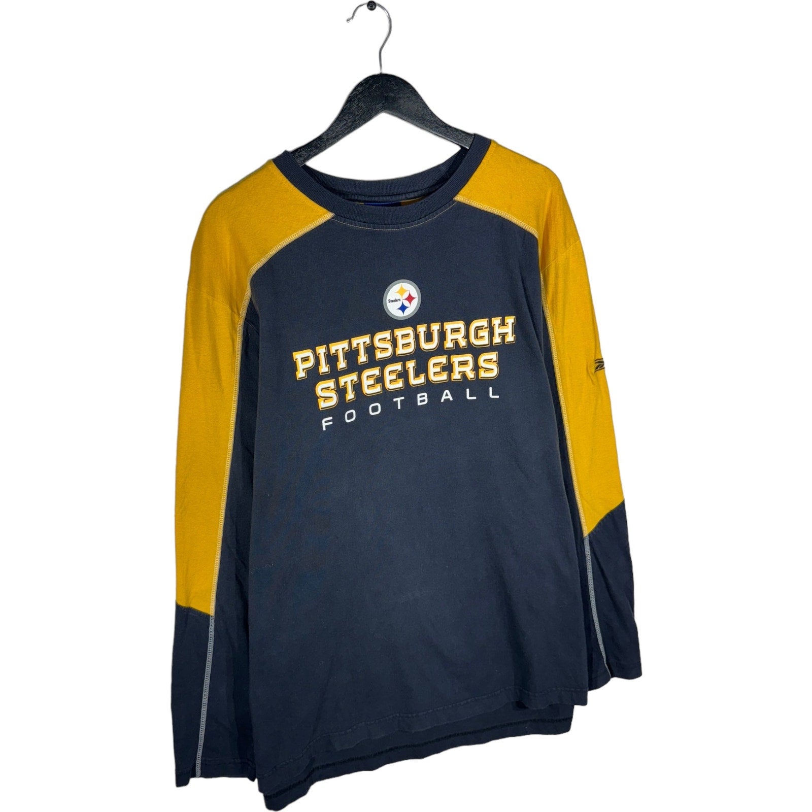 Collection of Reebok Pittsburgh Steelers NFL Long Sleeve in a gallery layout