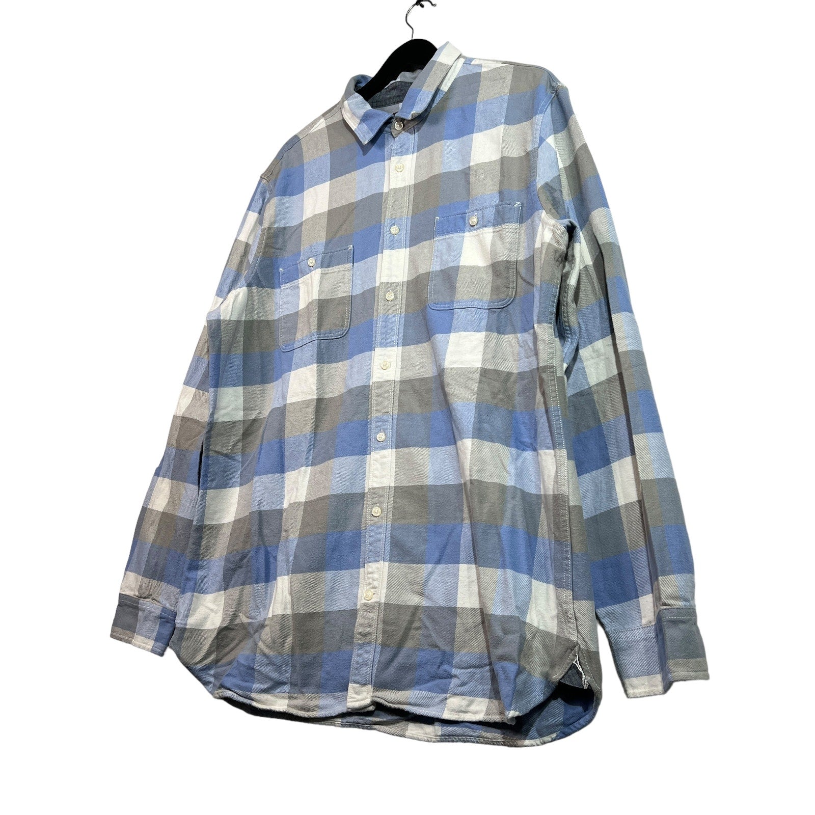 Collection of Gap Plaid Button Up Flannel in a gallery layout