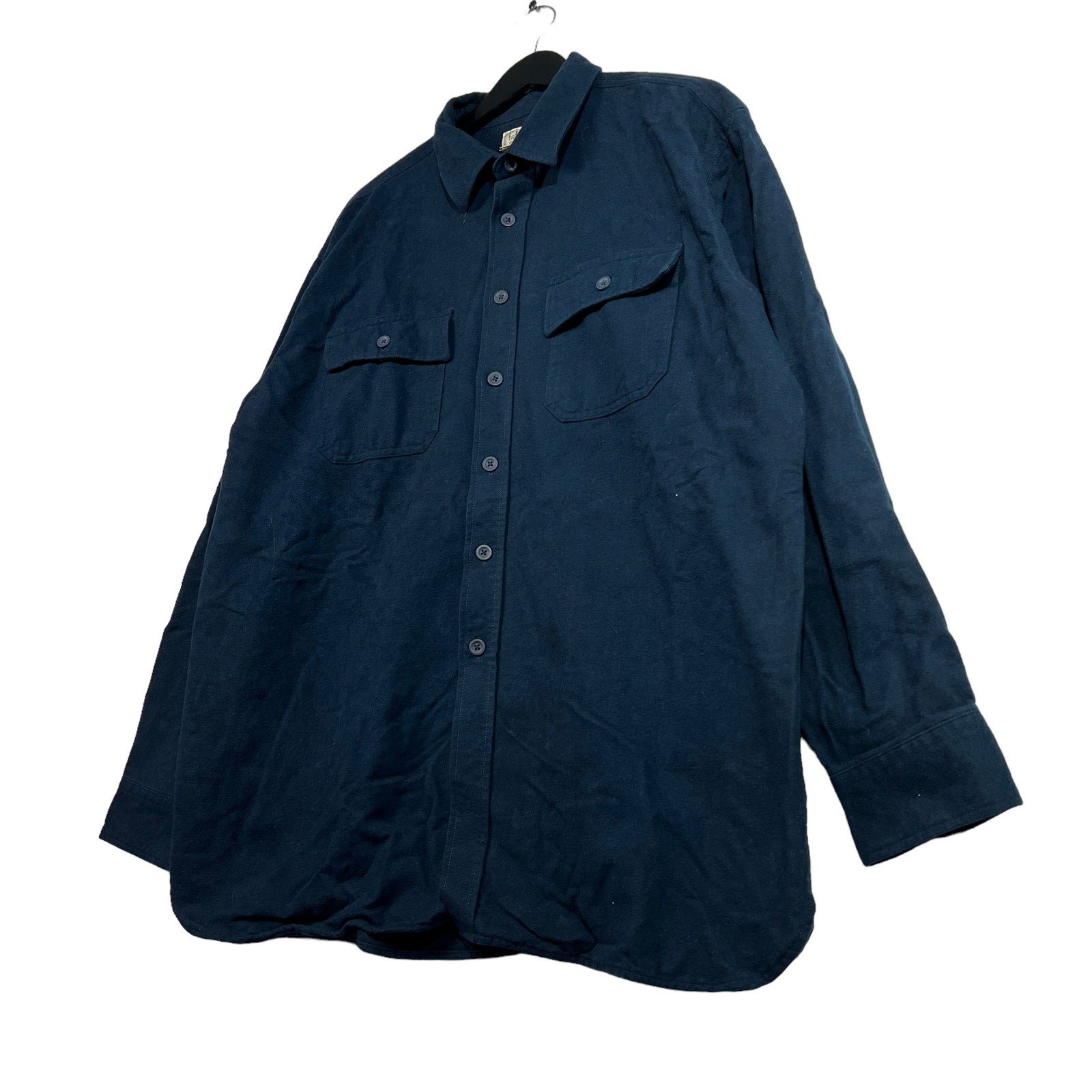 Collection of L.L. Bean Traditional Fit Chamois Cloth Flannel in a gallery layout