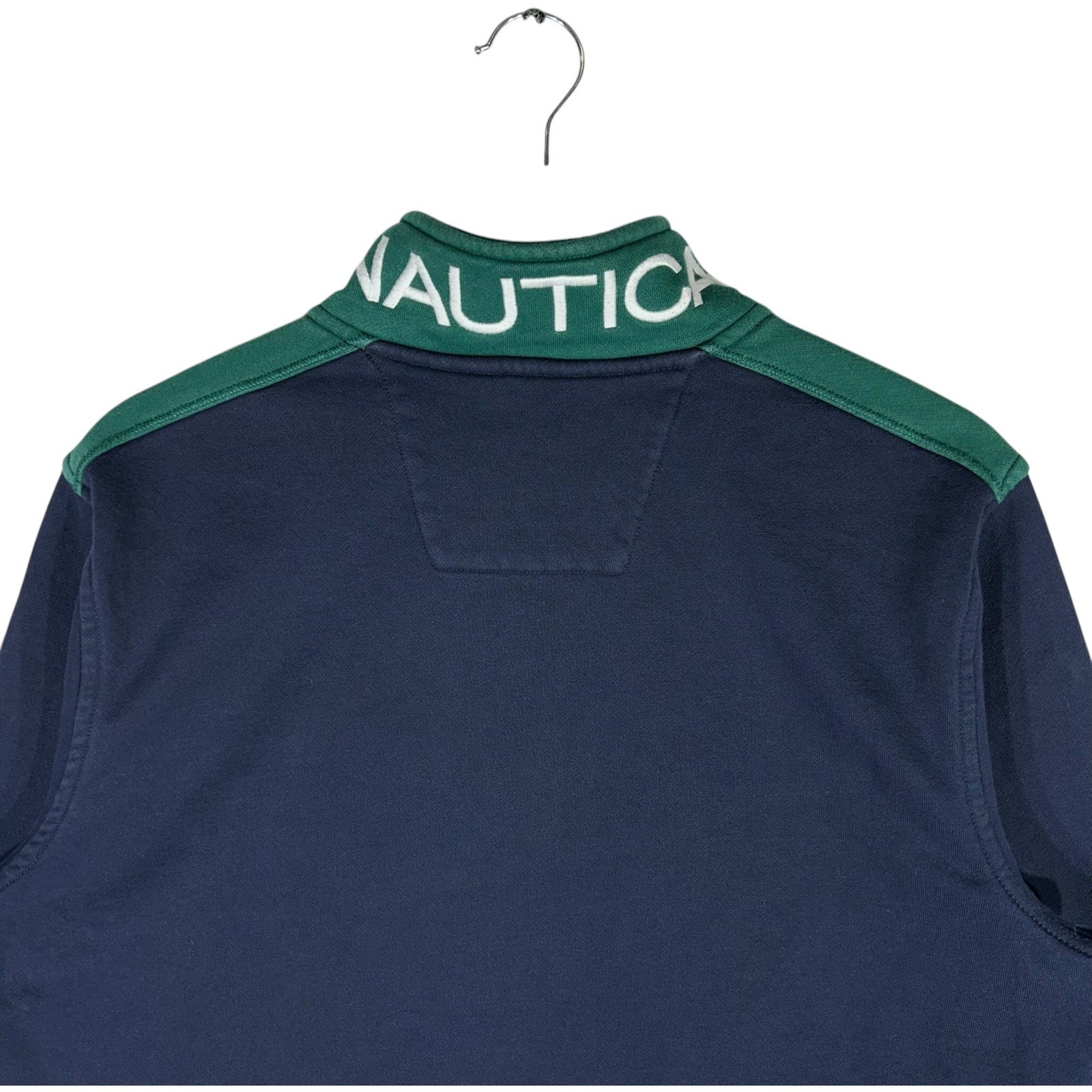 Collection of Nautica Mini Logo 1/4 Zip Sweatshirt in a gallery layout