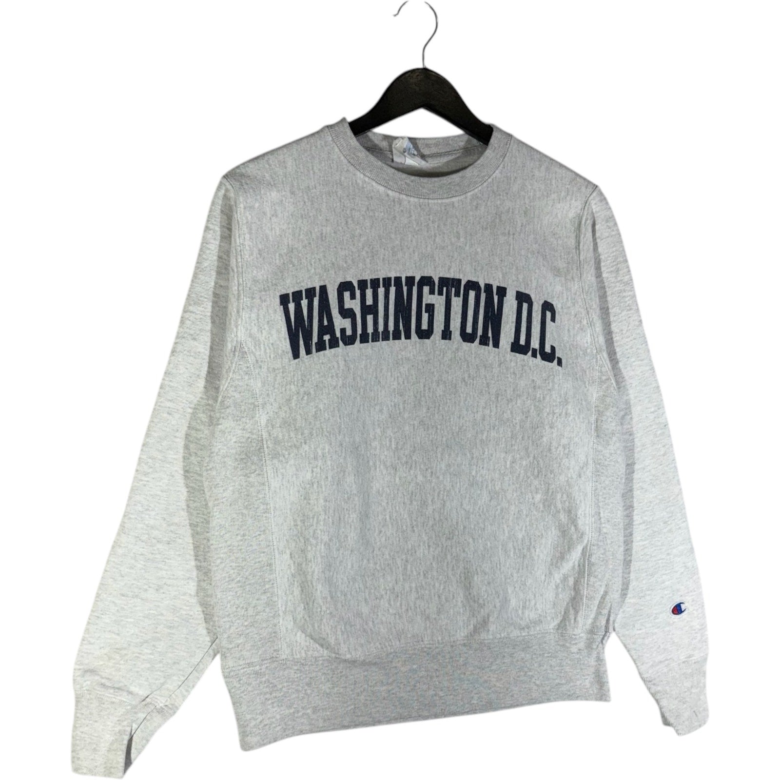Collection of Champion Reverse Weave Washington DC Spellout Souvenir Crewneck in a gallery layout