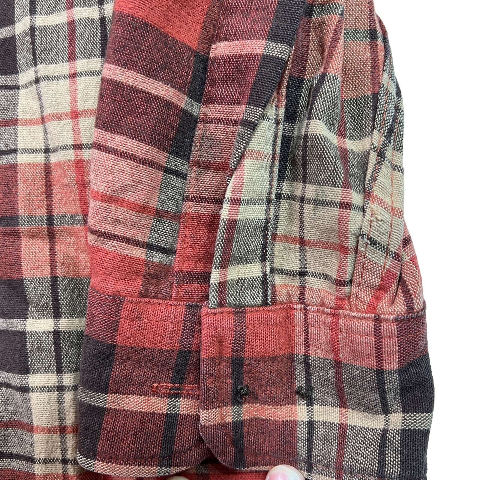 Collection of L.L. Bean Chamois Cloth Plaid Flannel in a gallery layout