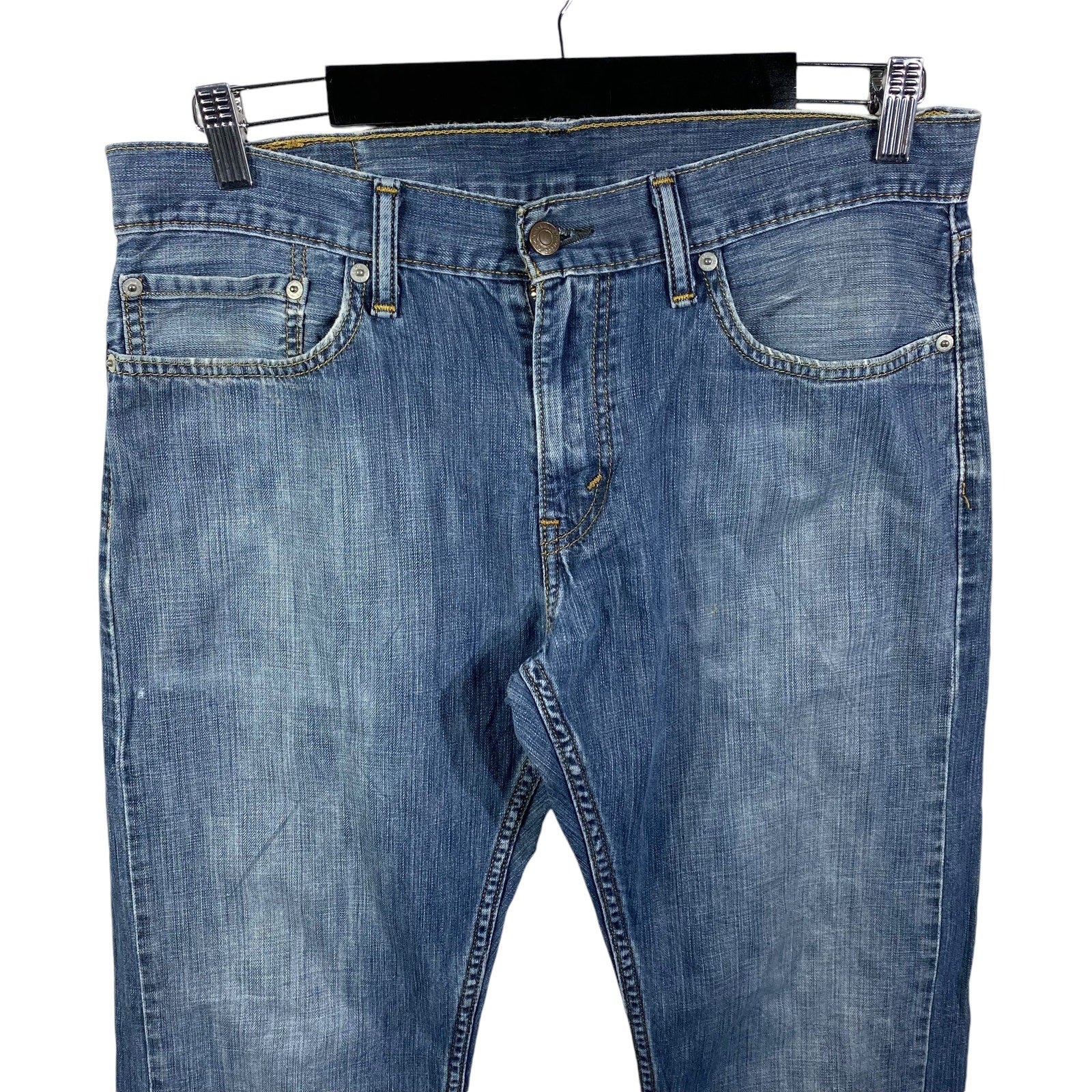 Collection of Levi's Denim Straight Leg Jeans in a gallery layout
