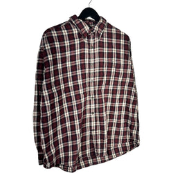 Collection of St. John's Bay Plaid Long Sleeve Button Up in a gallery layout