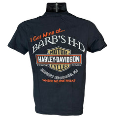 Collection of Harley Davidson Barb's H-D Mount Ephraim NJ Souvenir Tee in a gallery layout