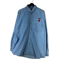 Collection of True-Fan Sportswear Chicago Bulls Long Sleeve Button Up in a gallery layout