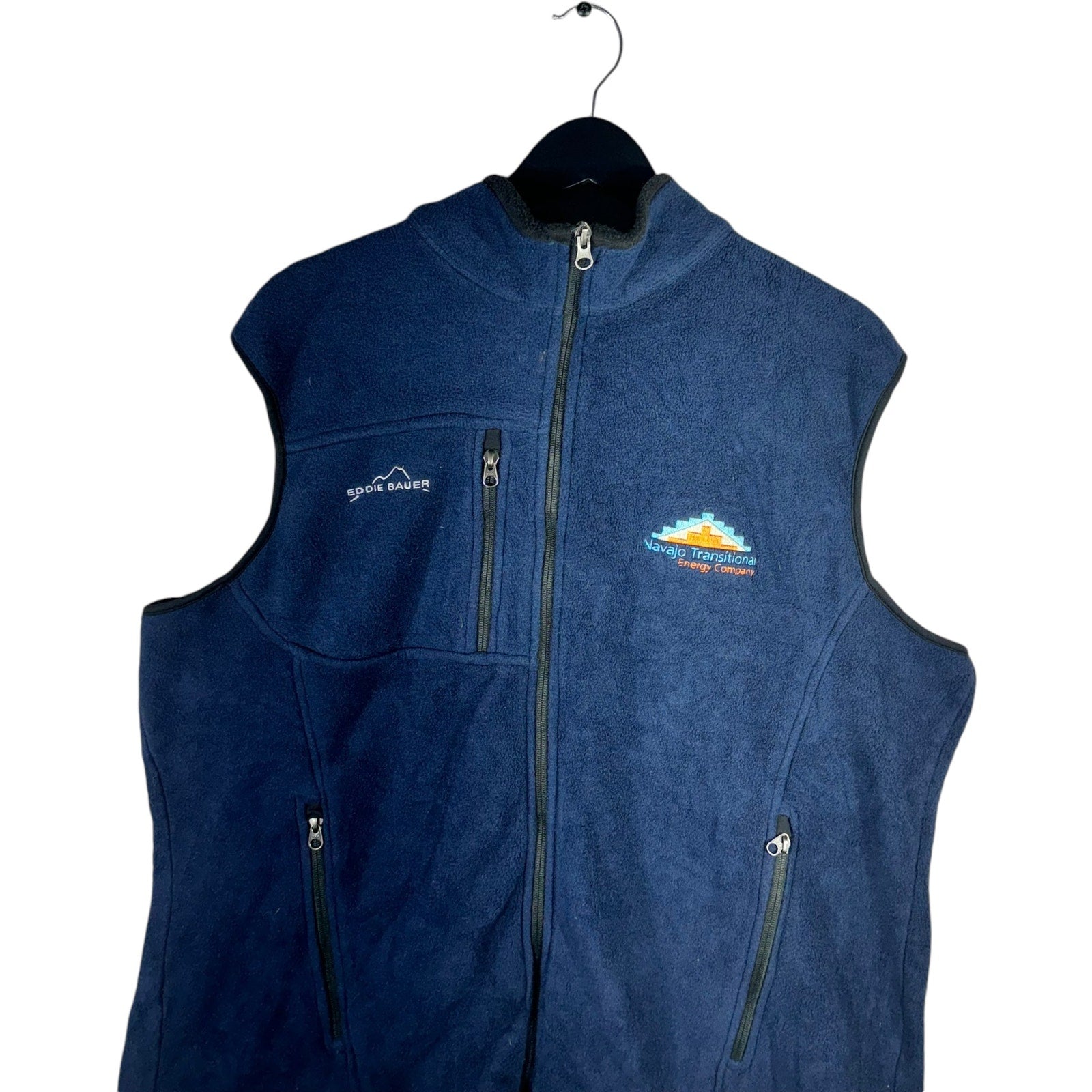 Collection of Eddie Bauer Navajo Transitional Company Fleece Vest in a gallery layout