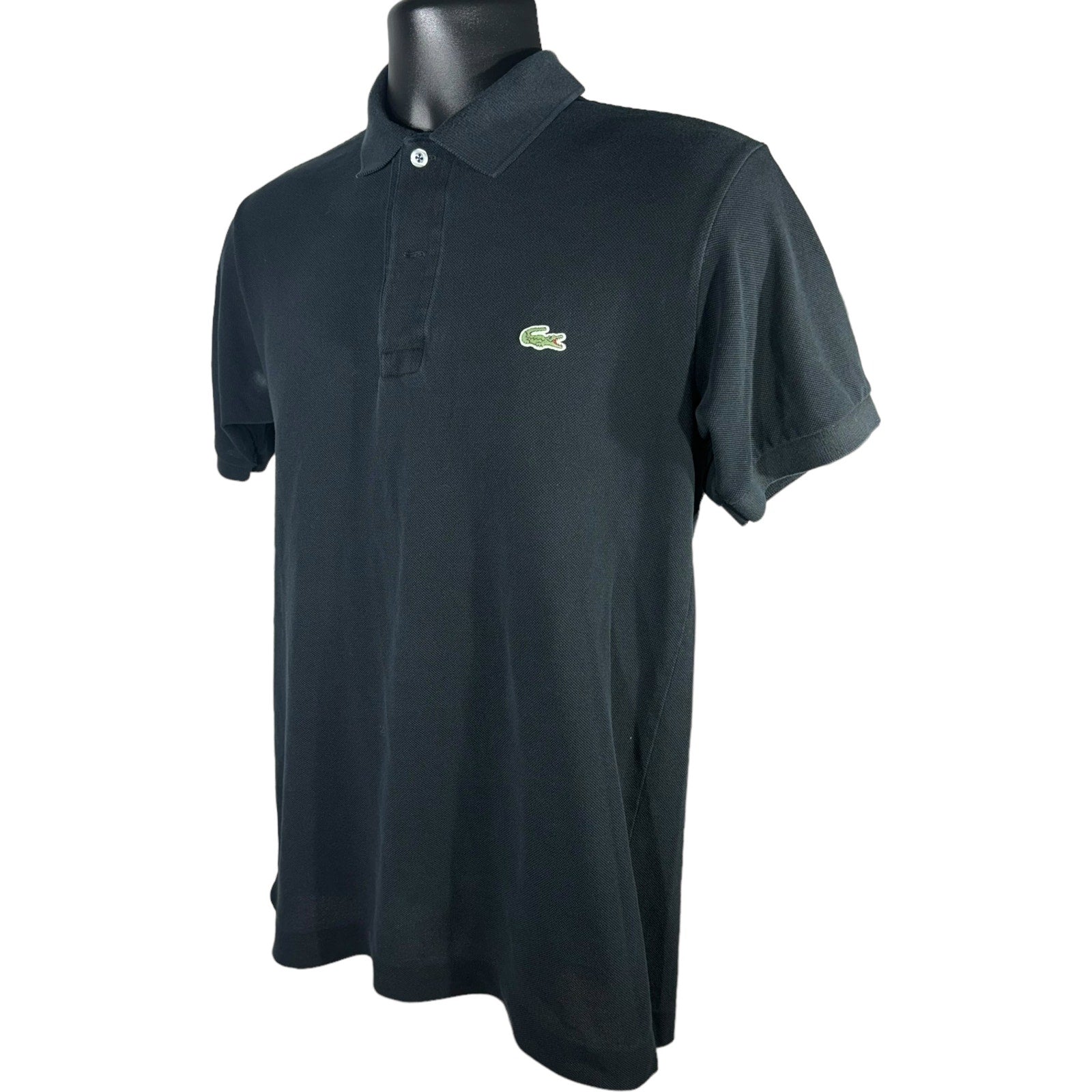 Collection of Lacoste 2 Button Short Sleeve Polo in a gallery layout