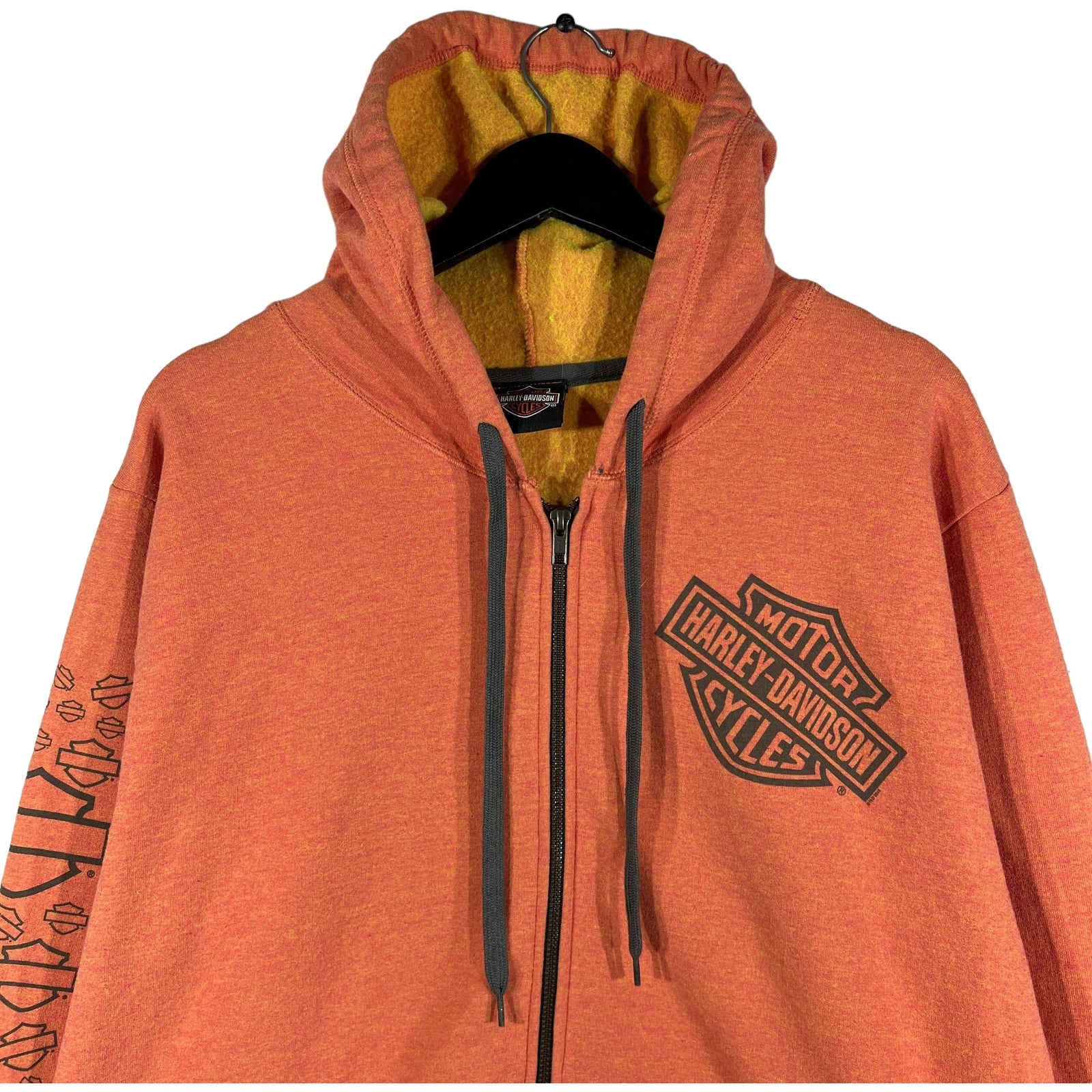 Collection of Harley Davidson Angel Wings Full Zip Hoodie in a gallery layout