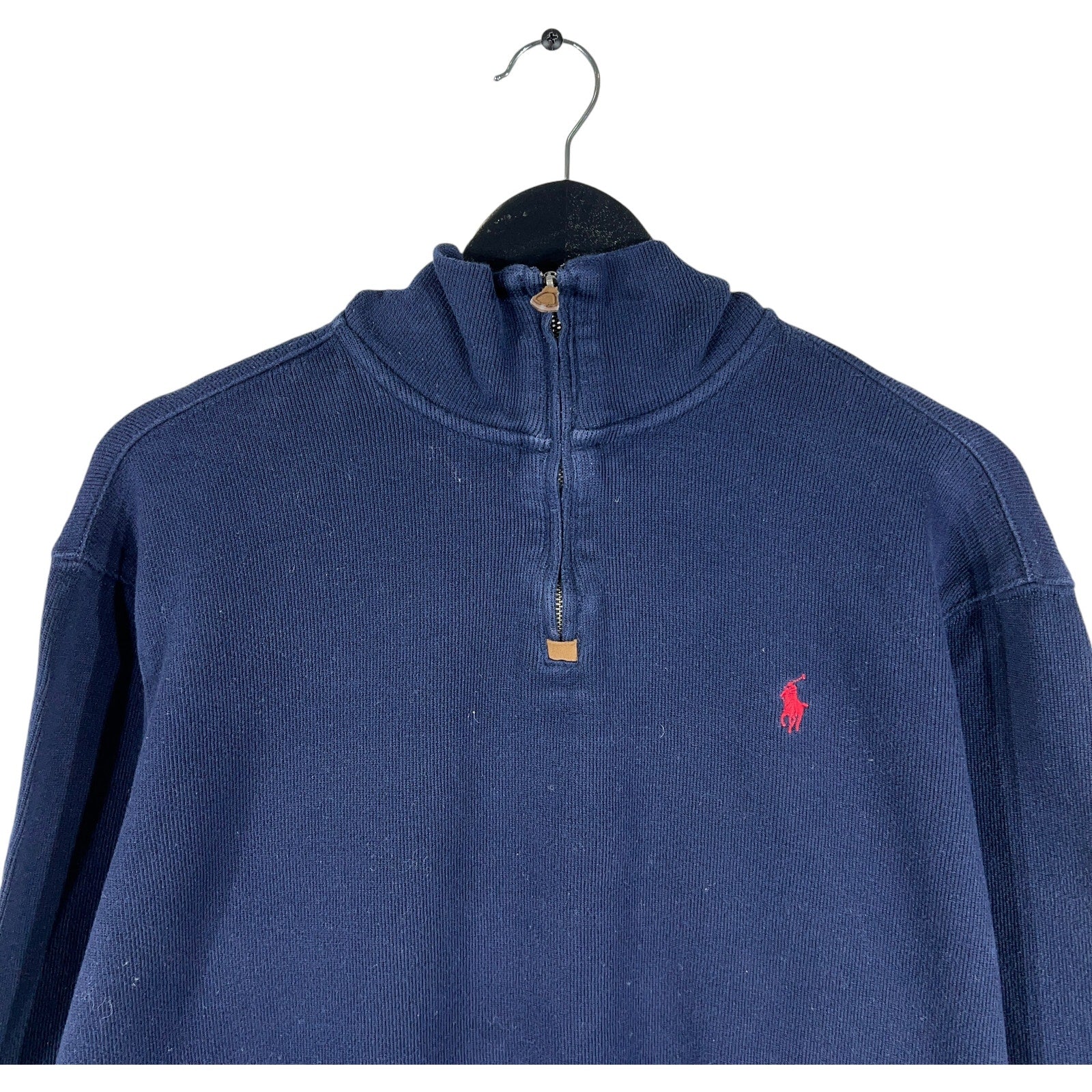 Collection of Vintage Polo Ralph Lauren 1/4 Zip Sweatshirt in a gallery layout