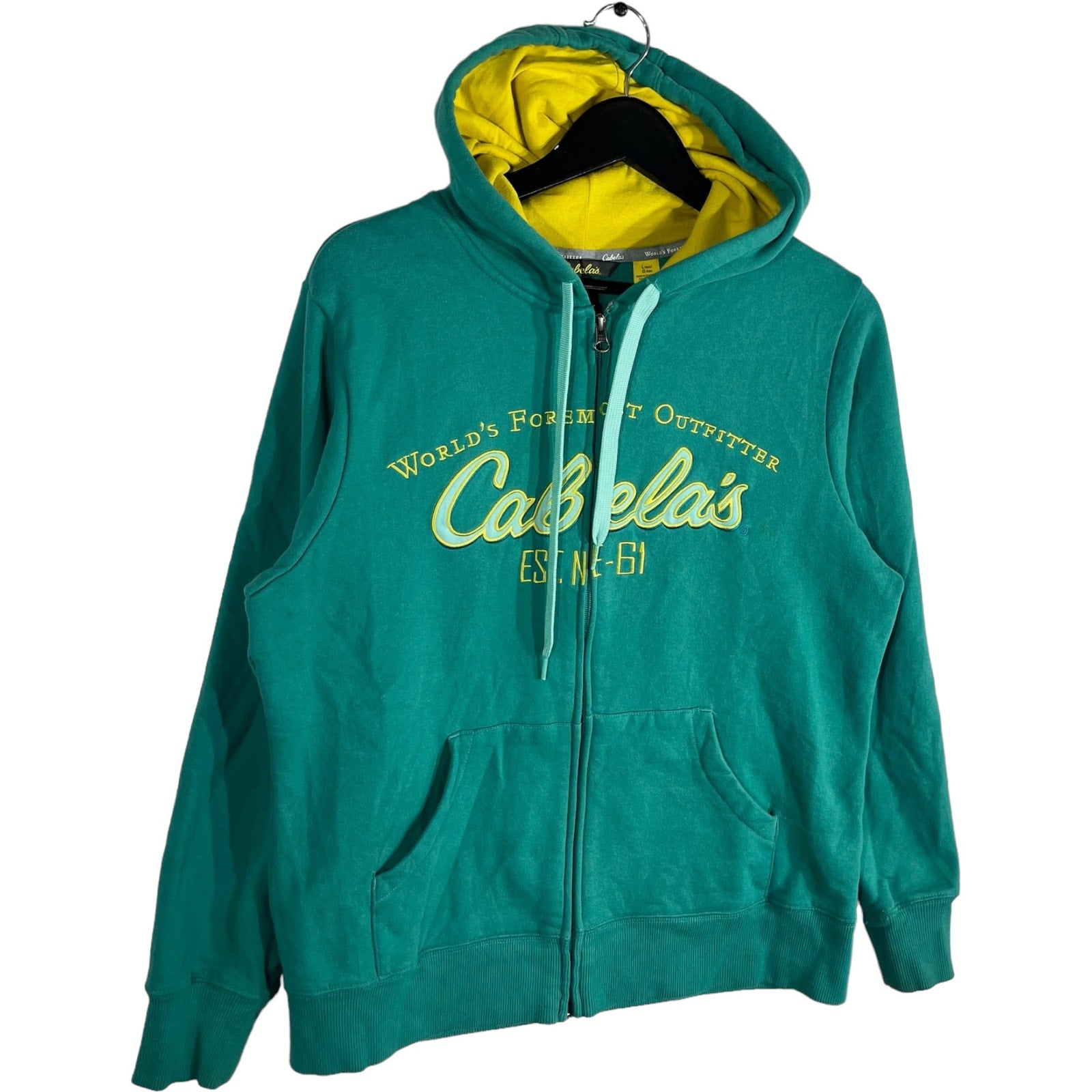 Collection of Cabela's Embroidered Full Zip Hoodie in a gallery layout