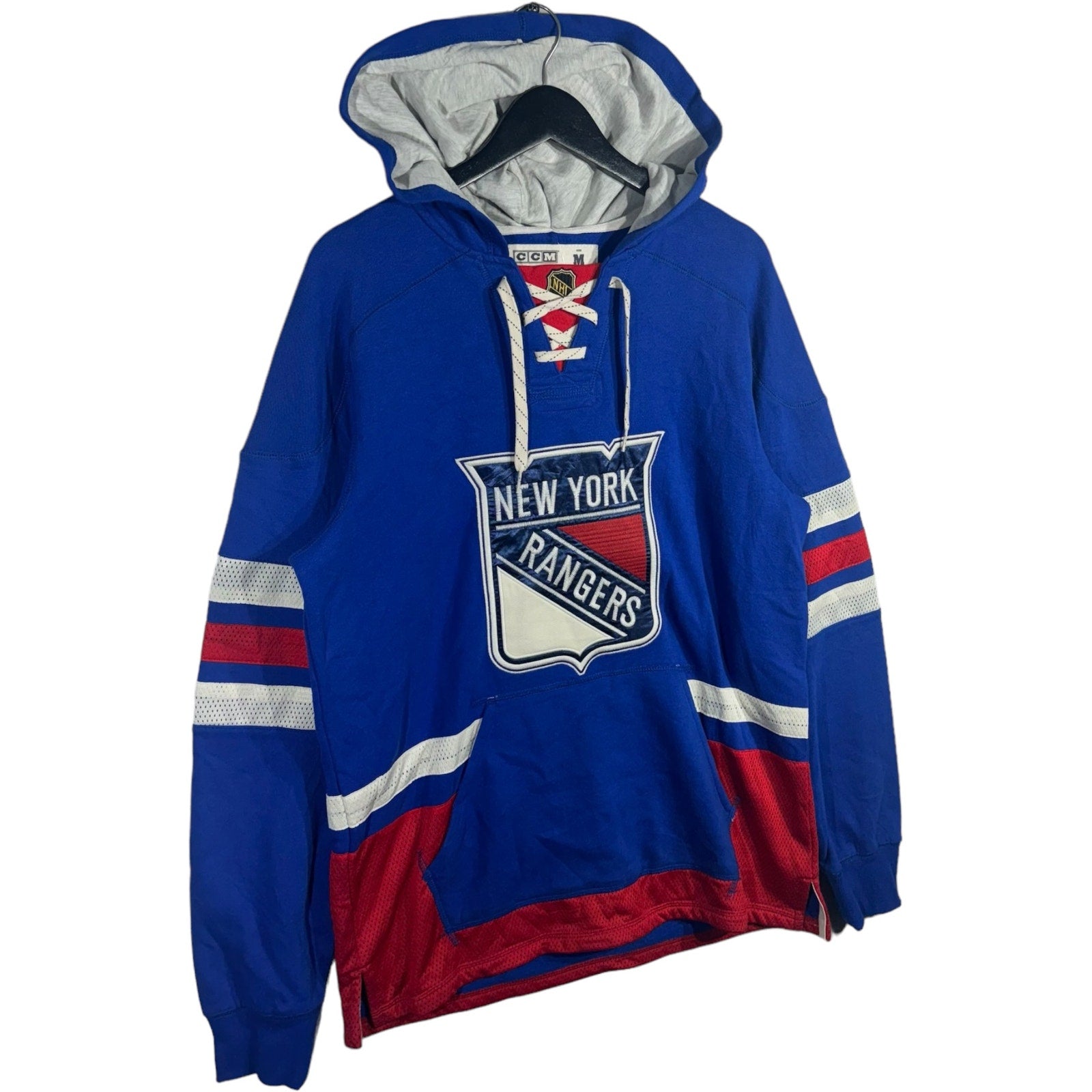 Collection of CCM NHL New York Rangers Jersey Hoodie in a gallery layout