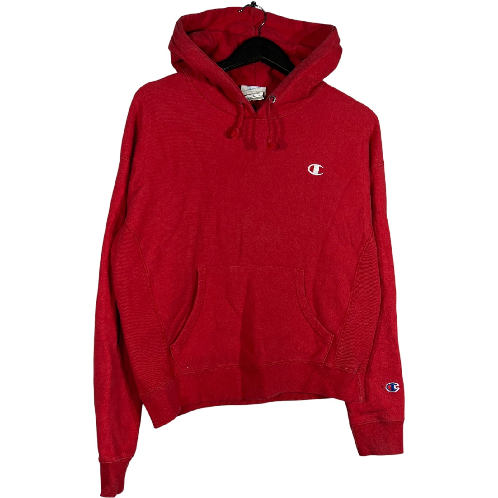 Collection of Champion Reverse Weave Mini Logo Pullover Hoodie in a gallery layout