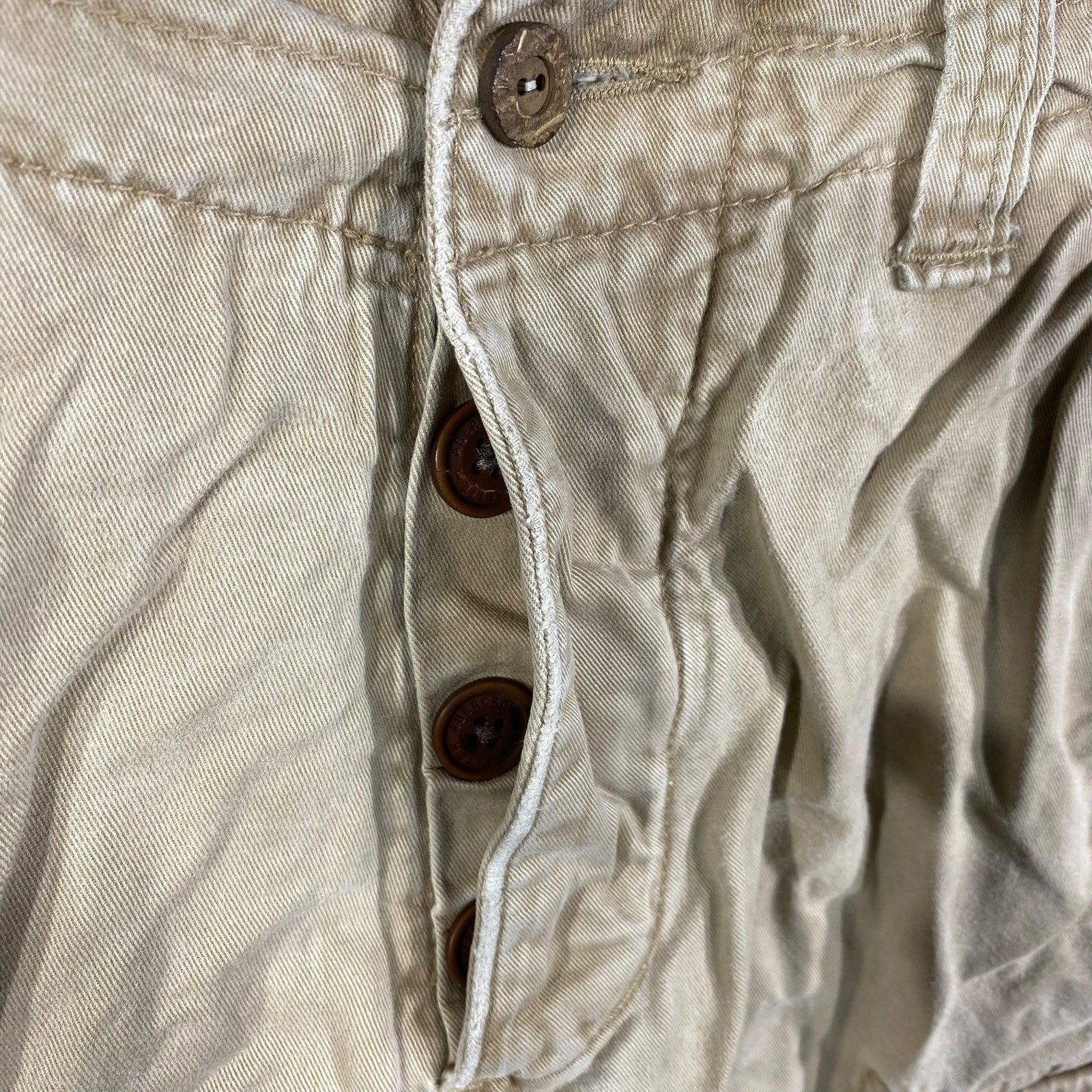 Collection of Abercrombie & Fitch Zip Fly Cargo Shorts in a gallery layout