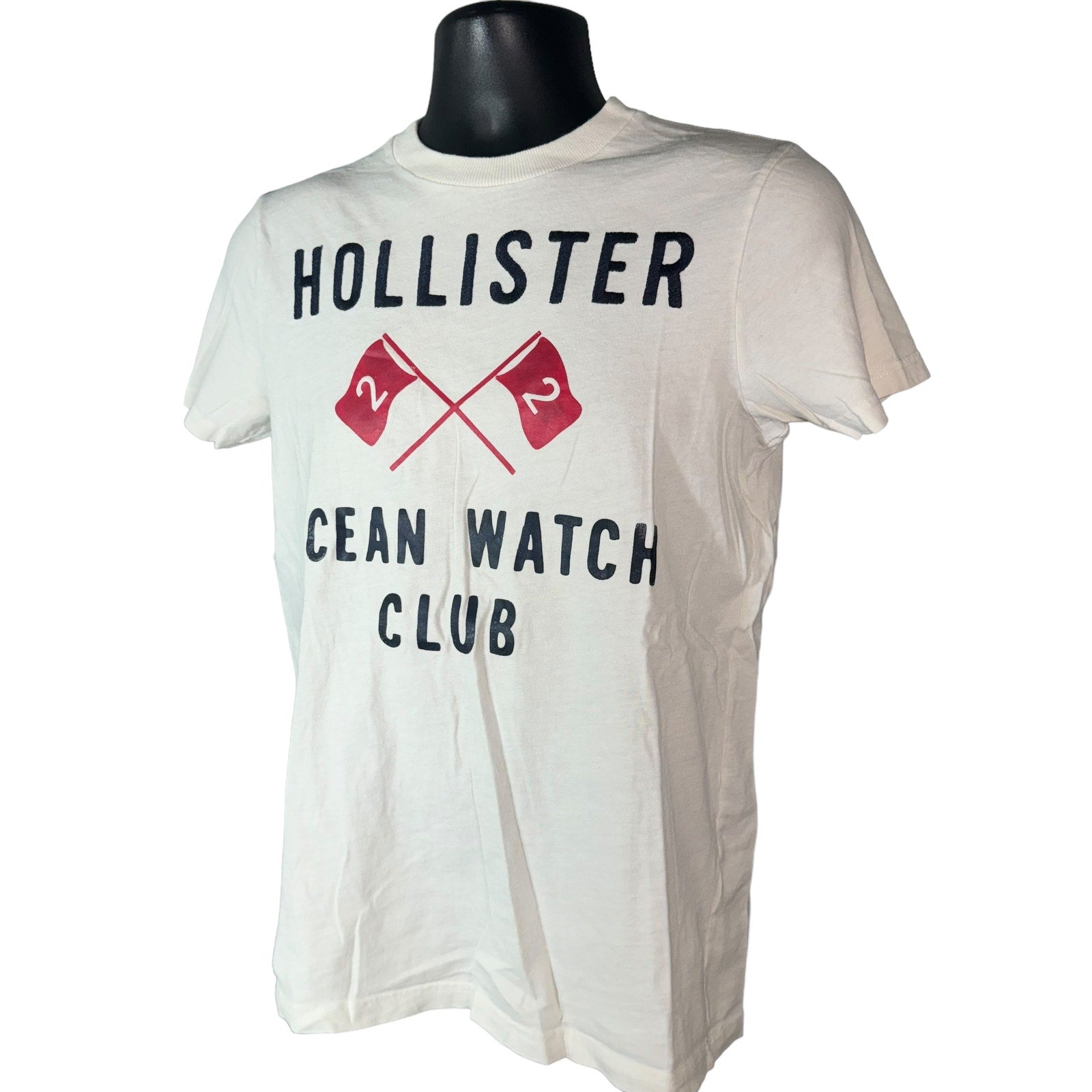 Collection of Hollister Ocean Watch Club Spellout Tee in a gallery layout