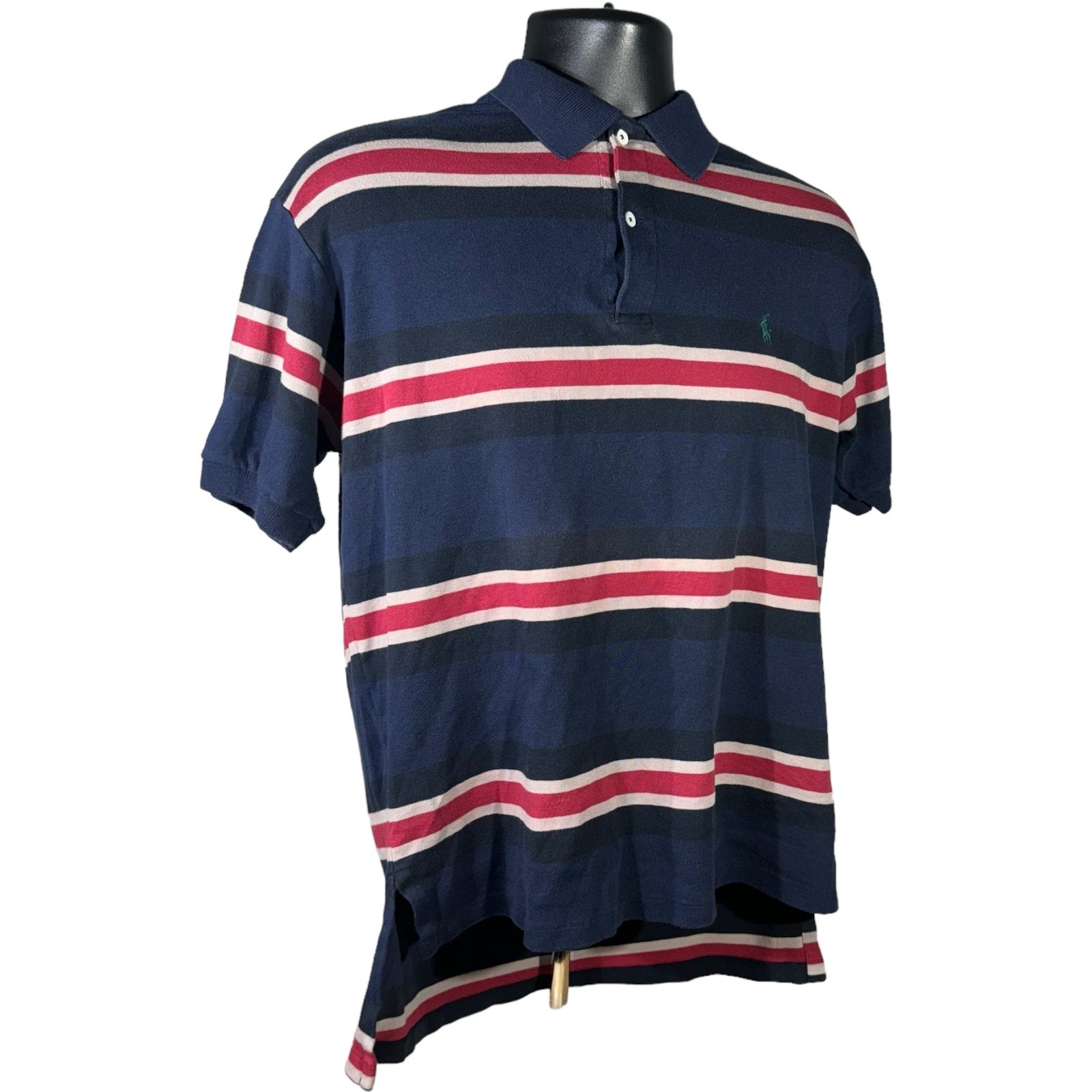 Collection of Vintage Polo Ralph Lauren Short Sleeve Striped Polo in a gallery layout