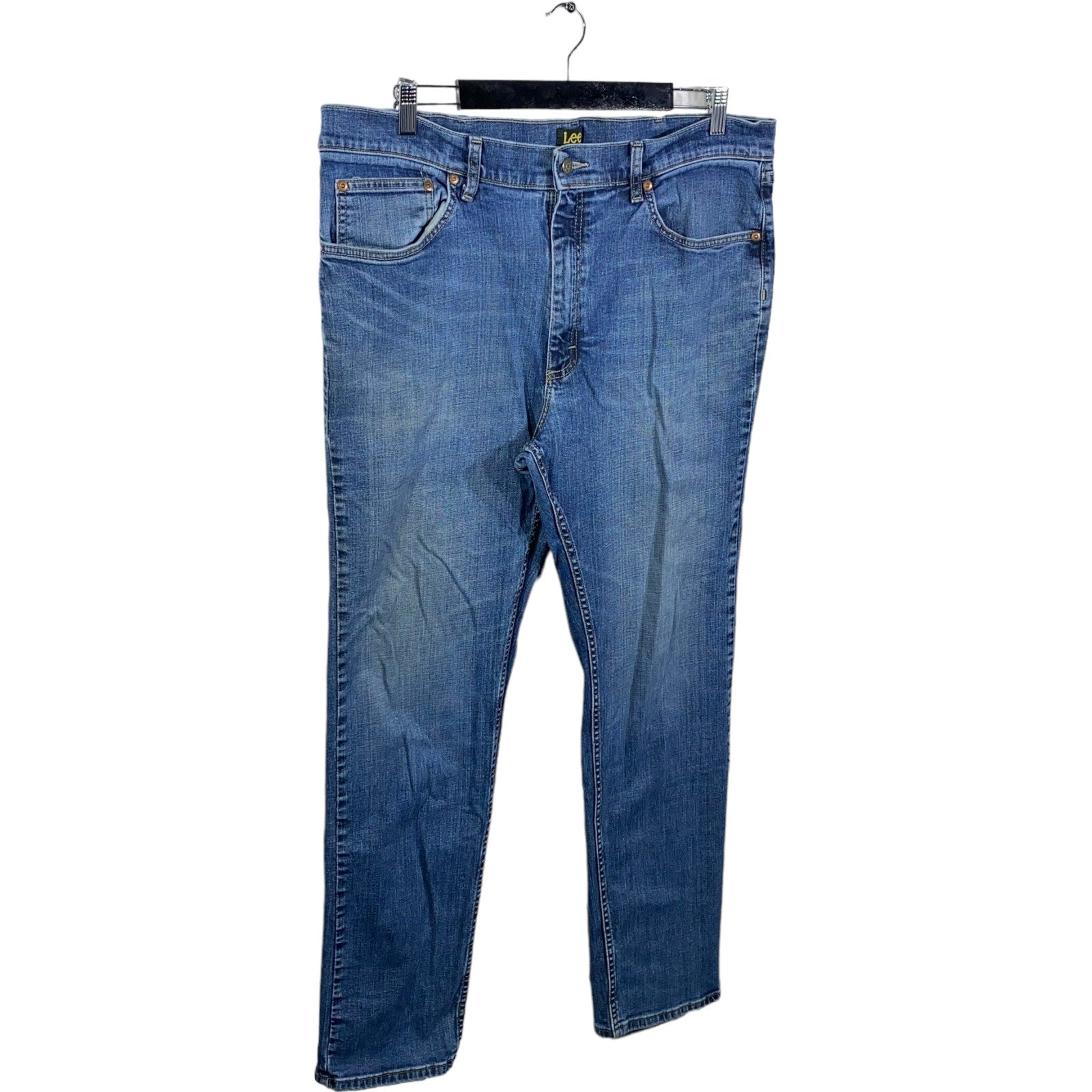 Collection of Lee Zip Fly Straight Leg Denim Pants in a gallery layout