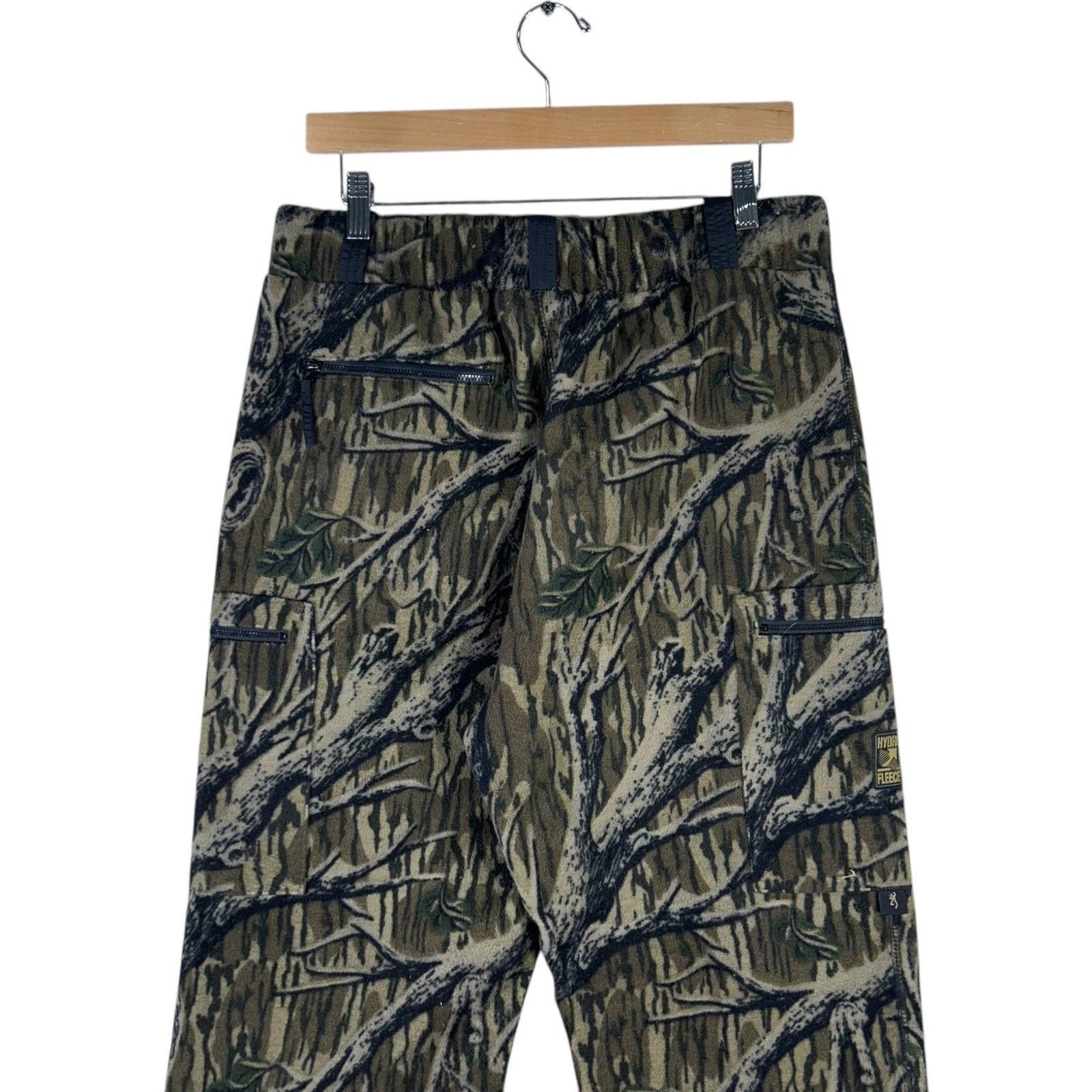 Collection of Tree Camo Fleece Cargo Pants 34x30 in a gallery layout
