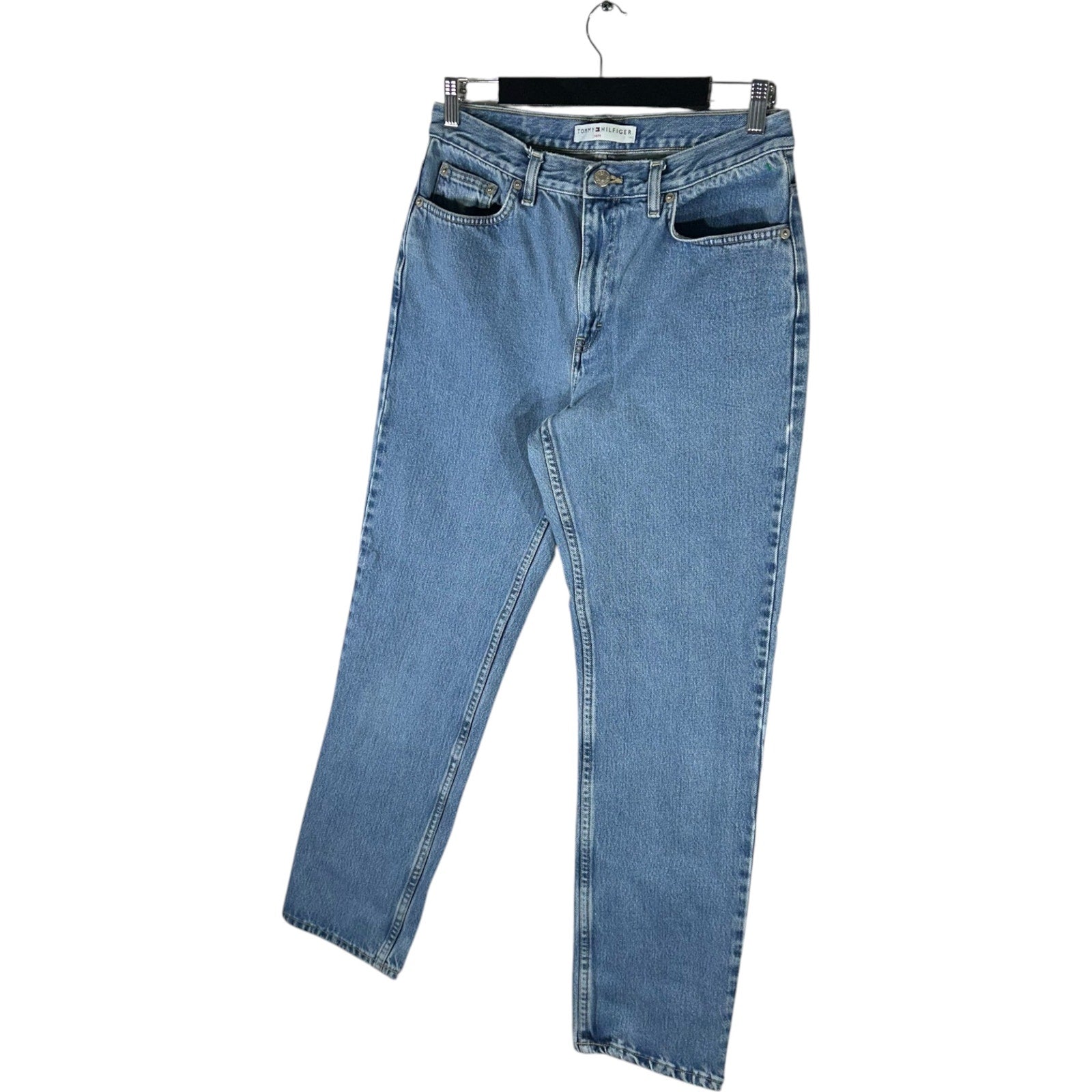 Collection of Tommy Hilfiger Denim Straight Leg Jeans 31x29 in a gallery layout