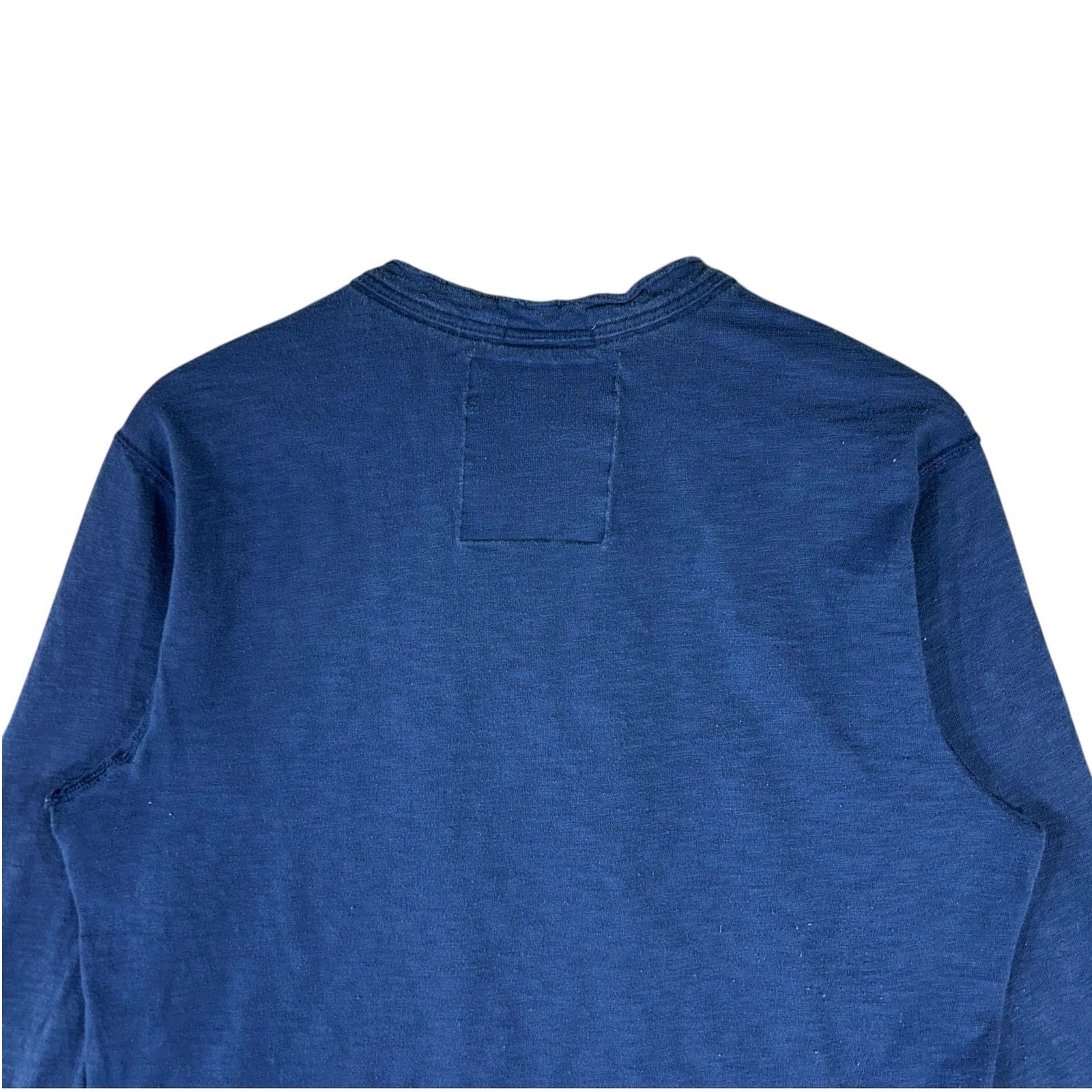 Collection of American Eagle Patch Spell Out Henley Long Sleeve in a gallery layout