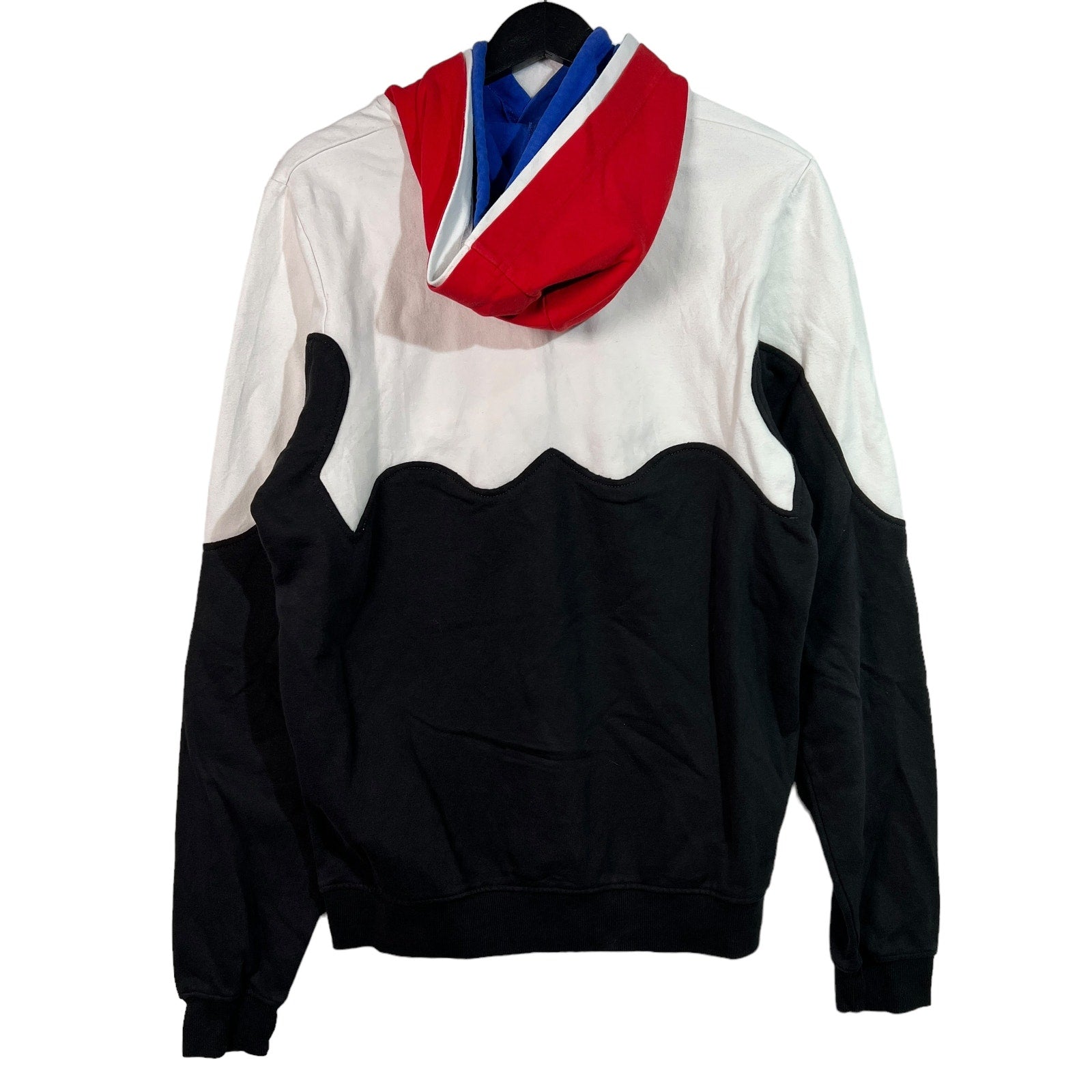 Collection of Le Coq Sportif Cut & Sew Color Block Hoodie in a gallery layout