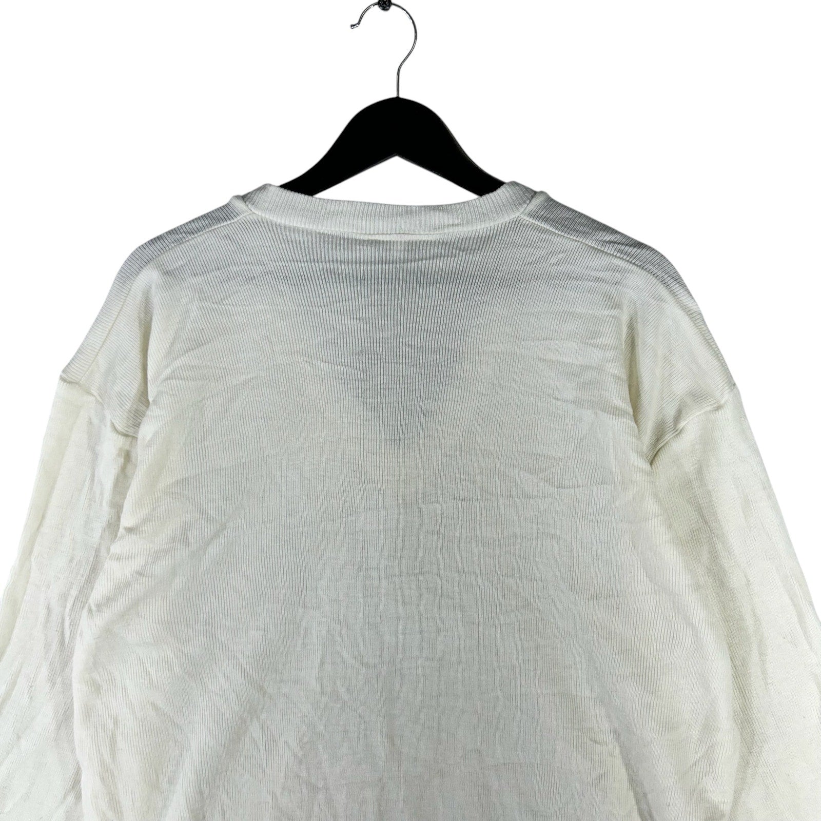 Collection of Vintage Lacoste Mini Logo V Neck Sweater in a gallery layout