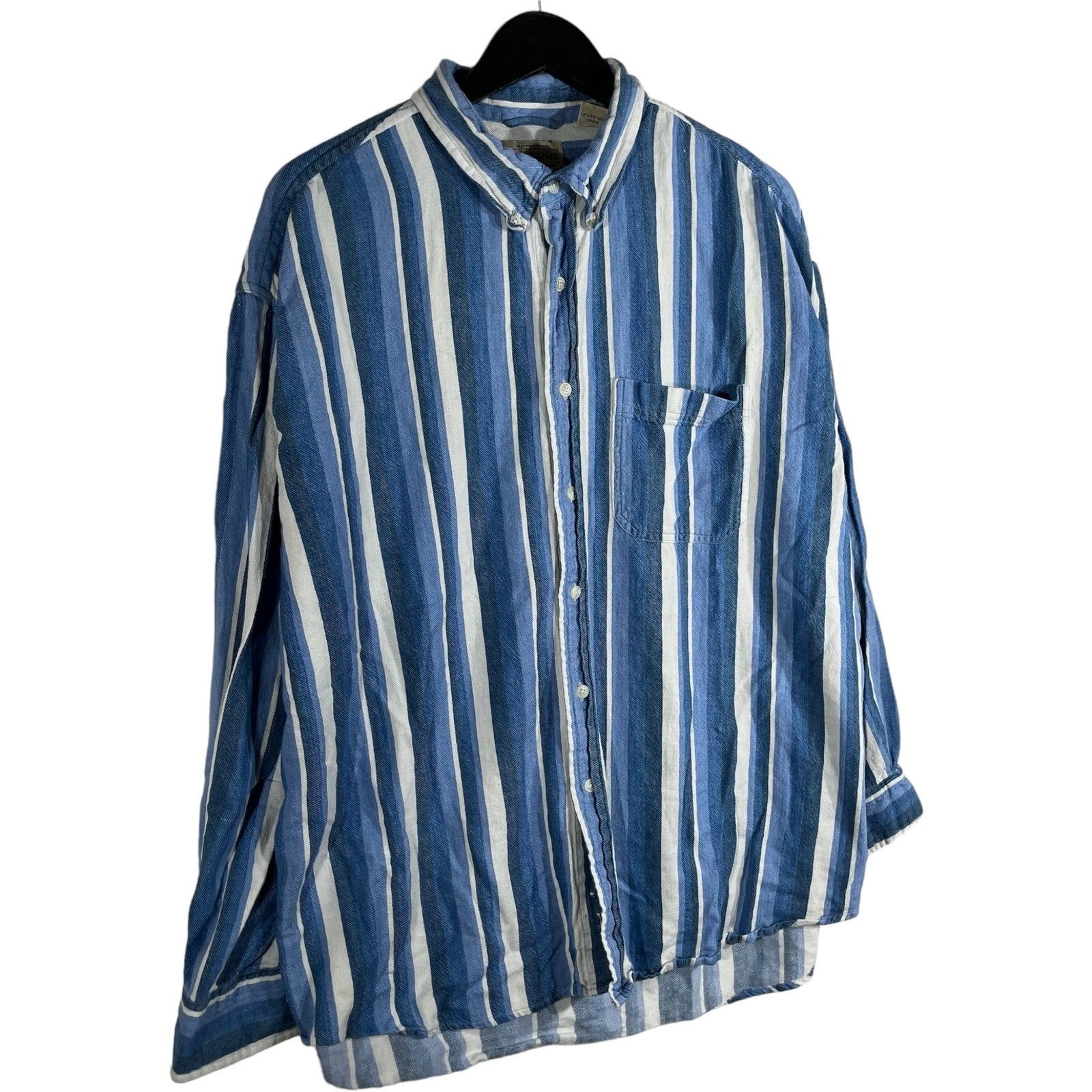 Collection of St. Johns Bay Striped Long Sleeve Button Down in a gallery layout