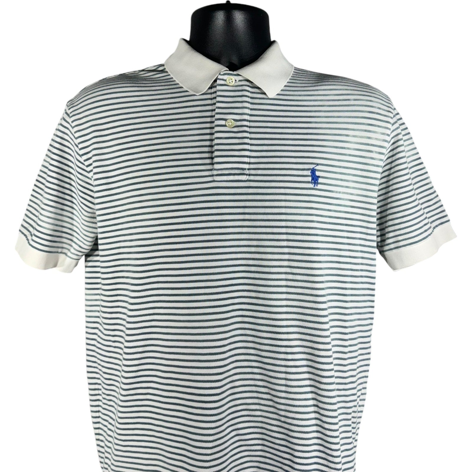 Collection of Polo Ralph Lauren Striped Short Sleeve Polo in a gallery layout