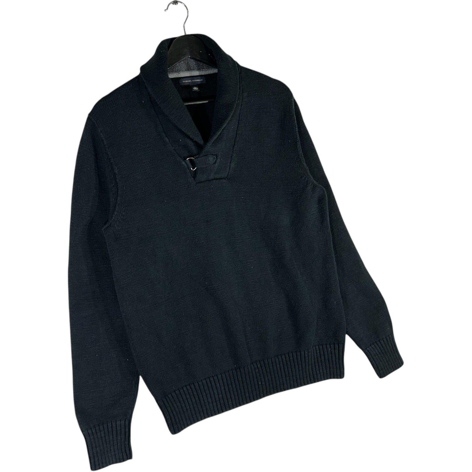 Collection of Banana Republic Mock V-Neck Sweater in a gallery layout