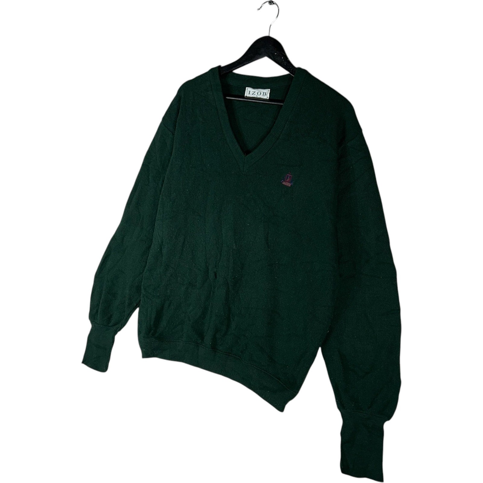 Collection of Izod Knit V-Neck Sweater in a gallery layout