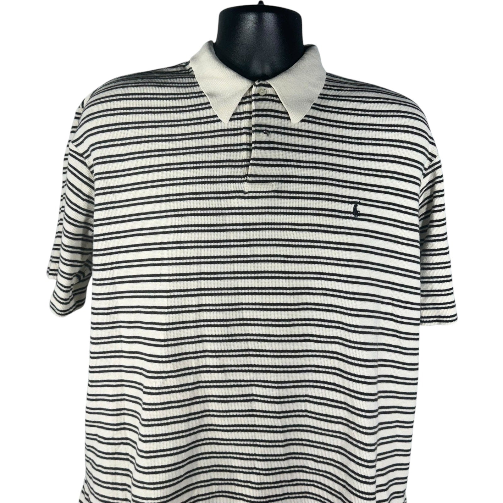 Collection of Polo Ralph Lauren Striped Short Sleeve Polo in a gallery layout