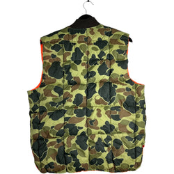 Collection of Camouflage Reversible Full Zip Puffer Vest in a gallery layout