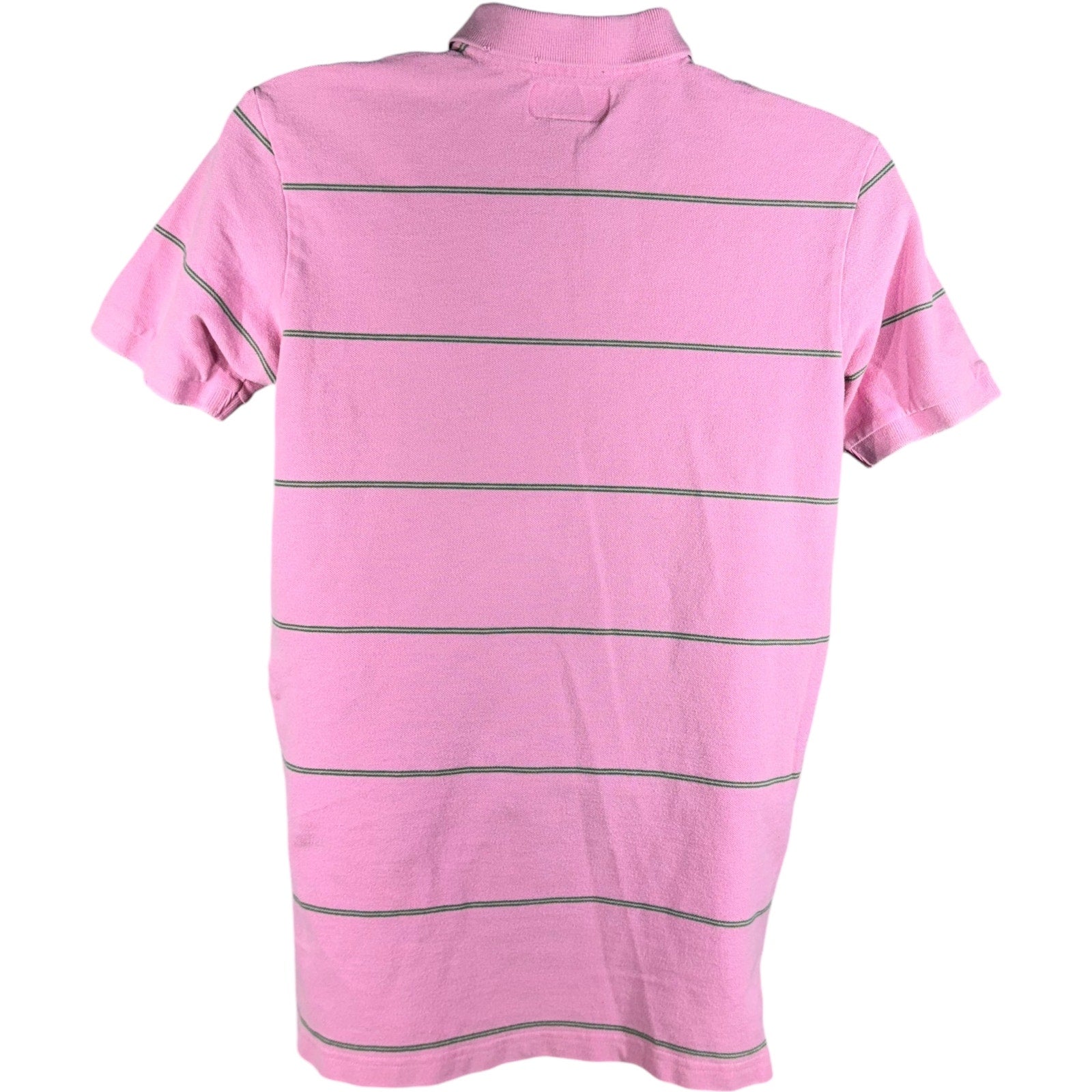 Collection of Abercrombie & Fitch Striped Short Sleeve Polo in a gallery layout