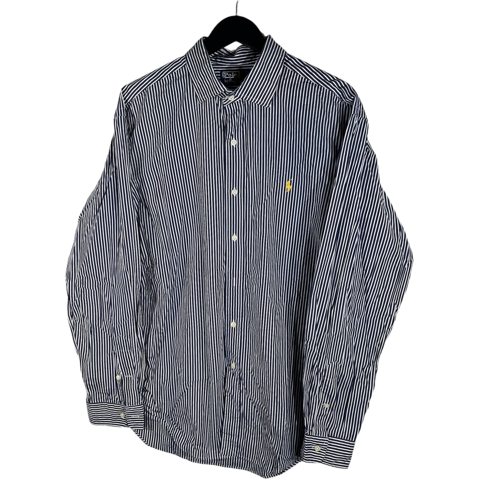 Collection of Vintage Polo Ralph Lauren Striped Long Sleeve Dress Shirt in a gallery layout