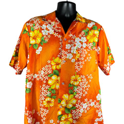 Collection of Floral Hawaiian Short Sleeve Button Up in a gallery layout