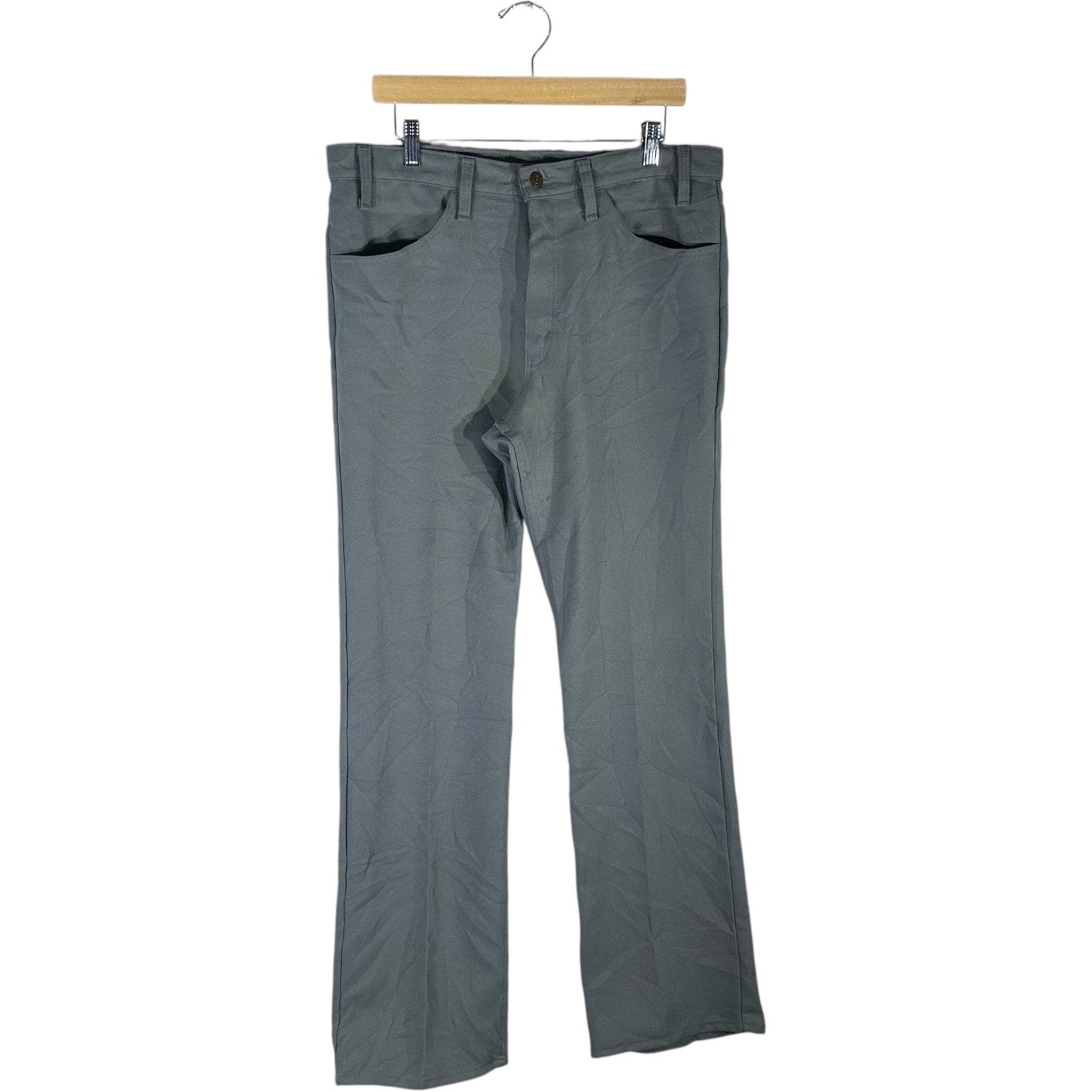 Collection of Vintage Levi's Black Tab Straight Leg Pants 70's 36x32 in a gallery layout