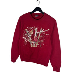 Collection of Winter Cardinals Nature Crewneck in a gallery layout