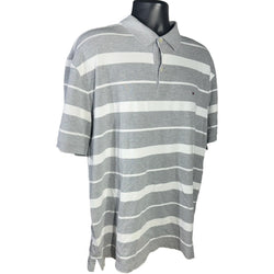 Collection of Tommy Hilfiger Striped Short Sleeve Polo in a gallery layout