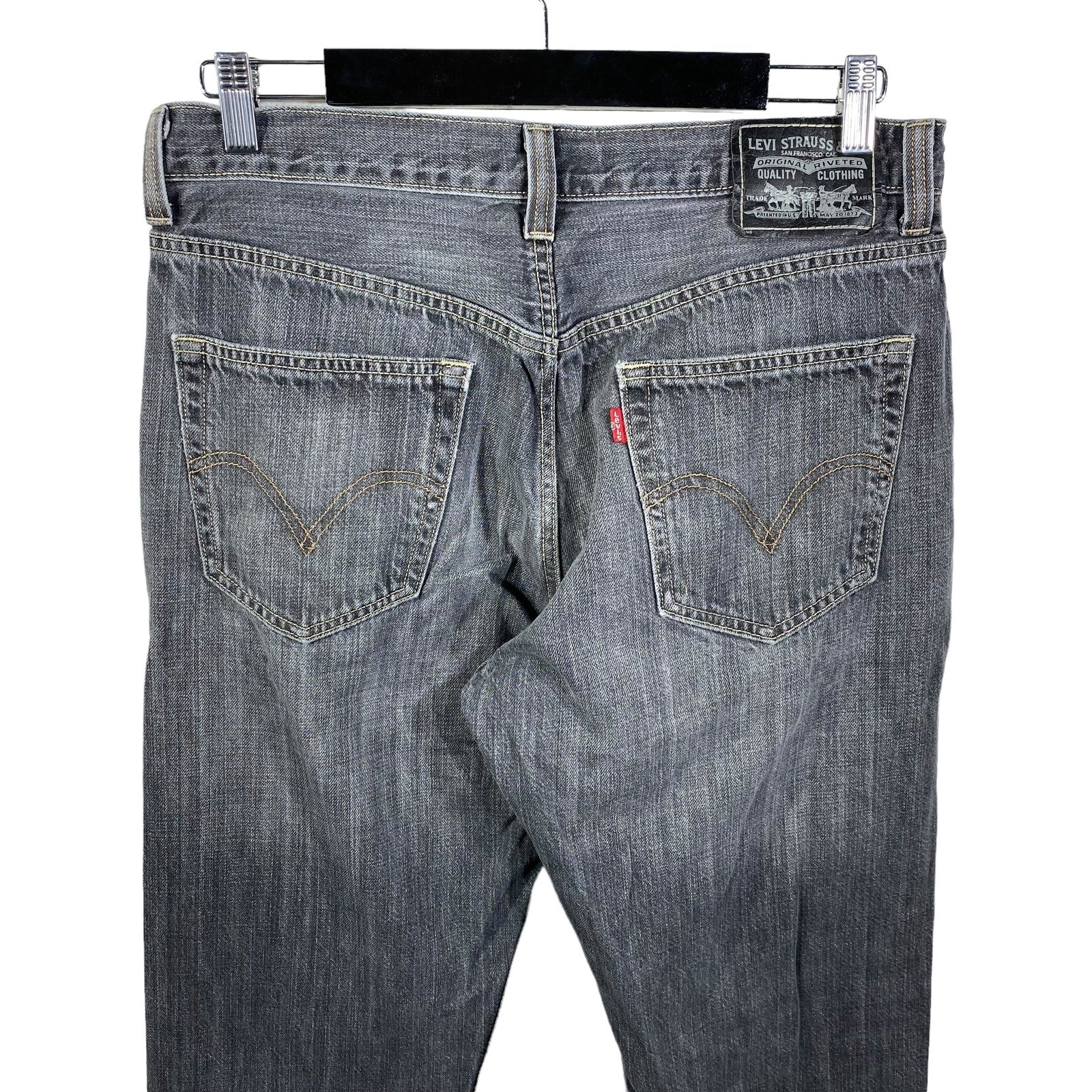 Collection of Levis 505  Zip Fly Straight Leg Pants in a gallery layout