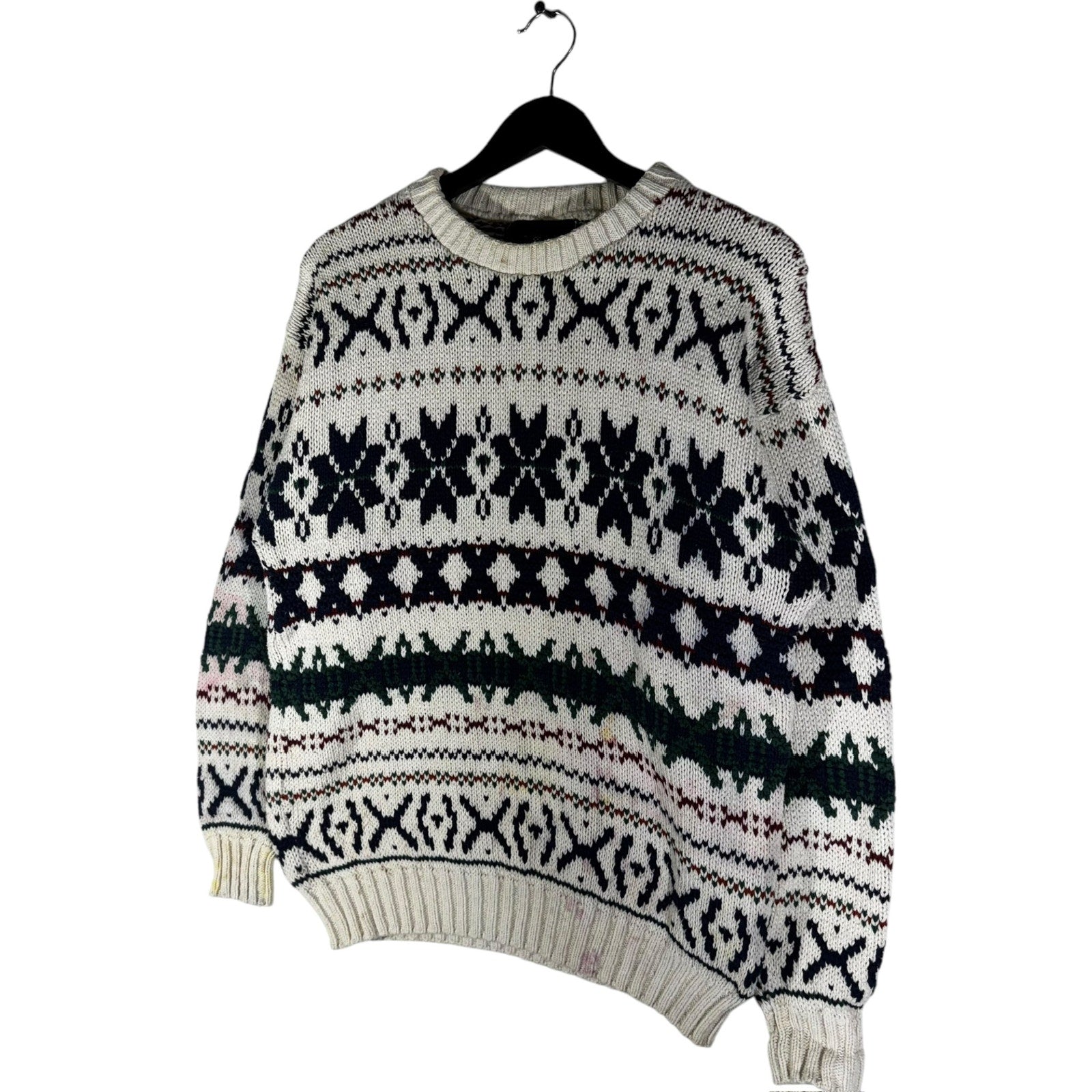 Collection of Vintage American Portrait Knit Sweater in a gallery layout