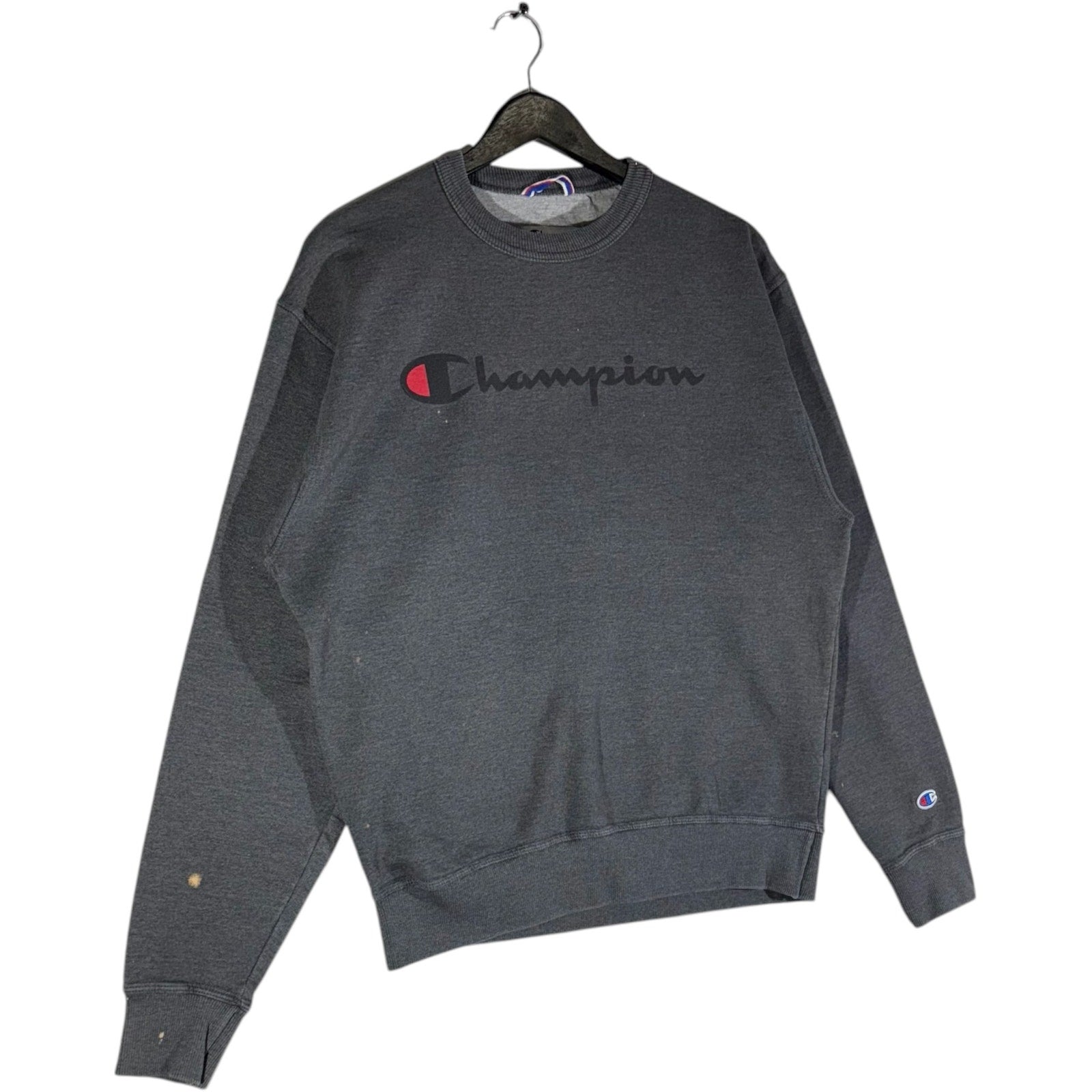 Collection of Champion Spellout Logo Crewneck in a gallery layout