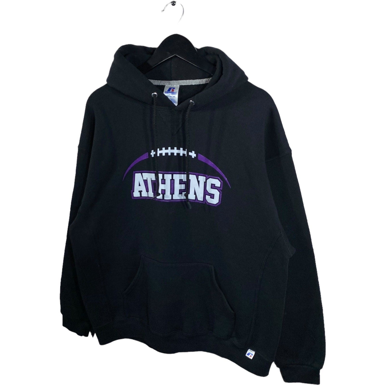 Collection of Russell Athletic Athens Football Hoodie in a gallery layout